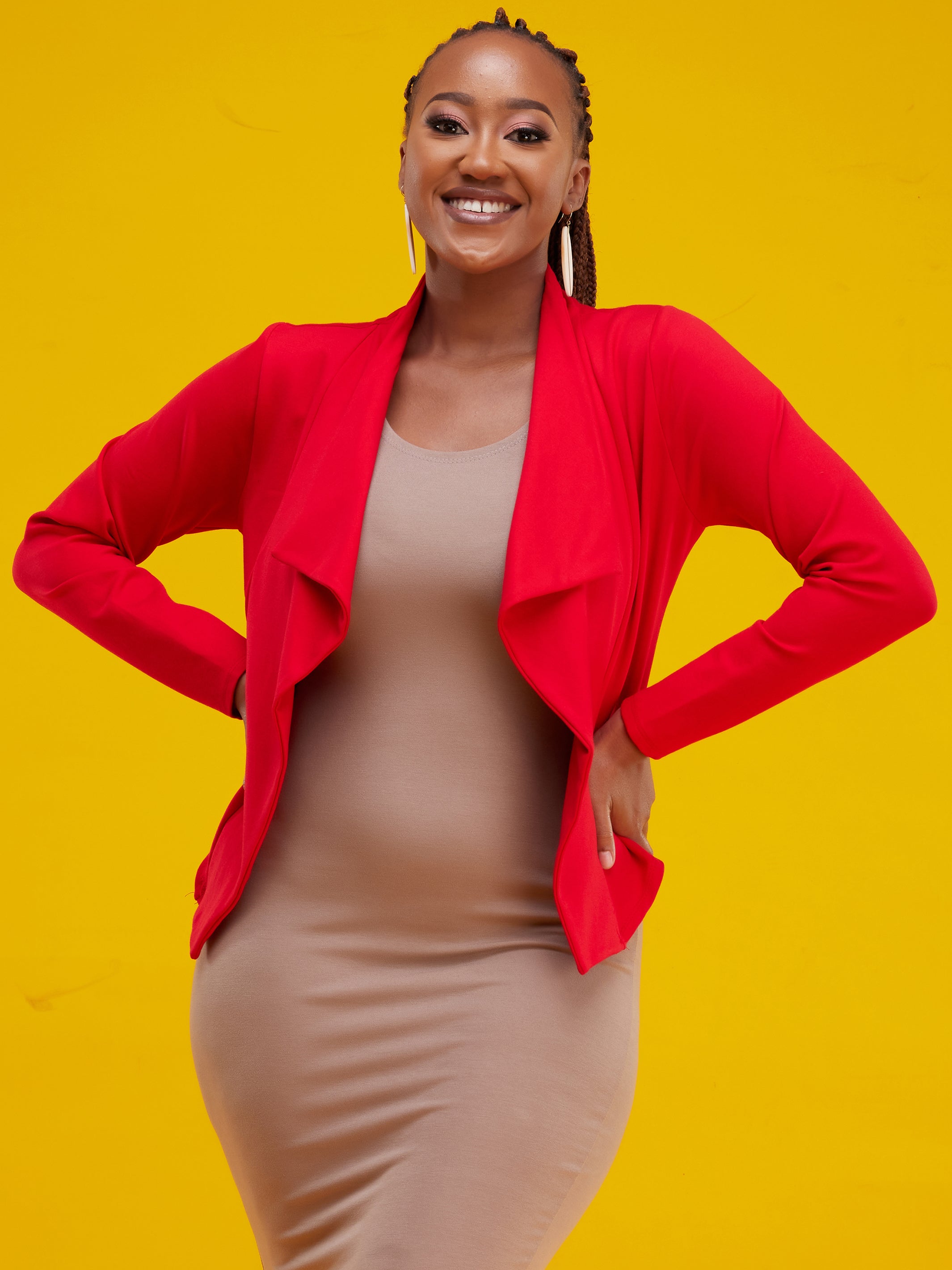 Vivo Savannah Shawl Jacket -  Red
