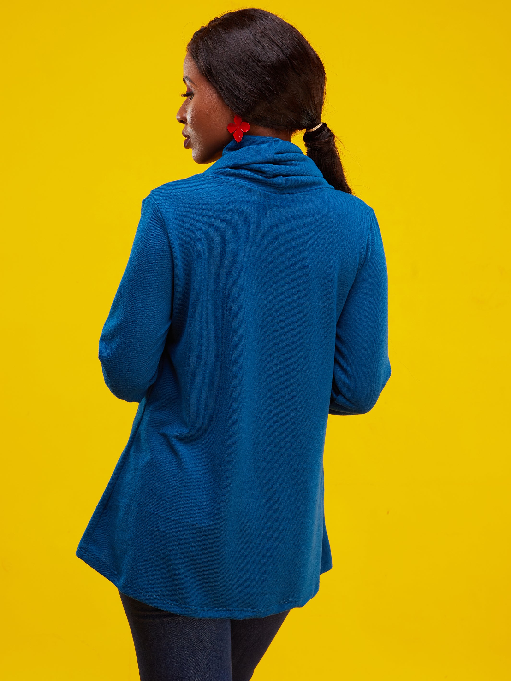 Vivo Basic Tulip Sweater - Teal