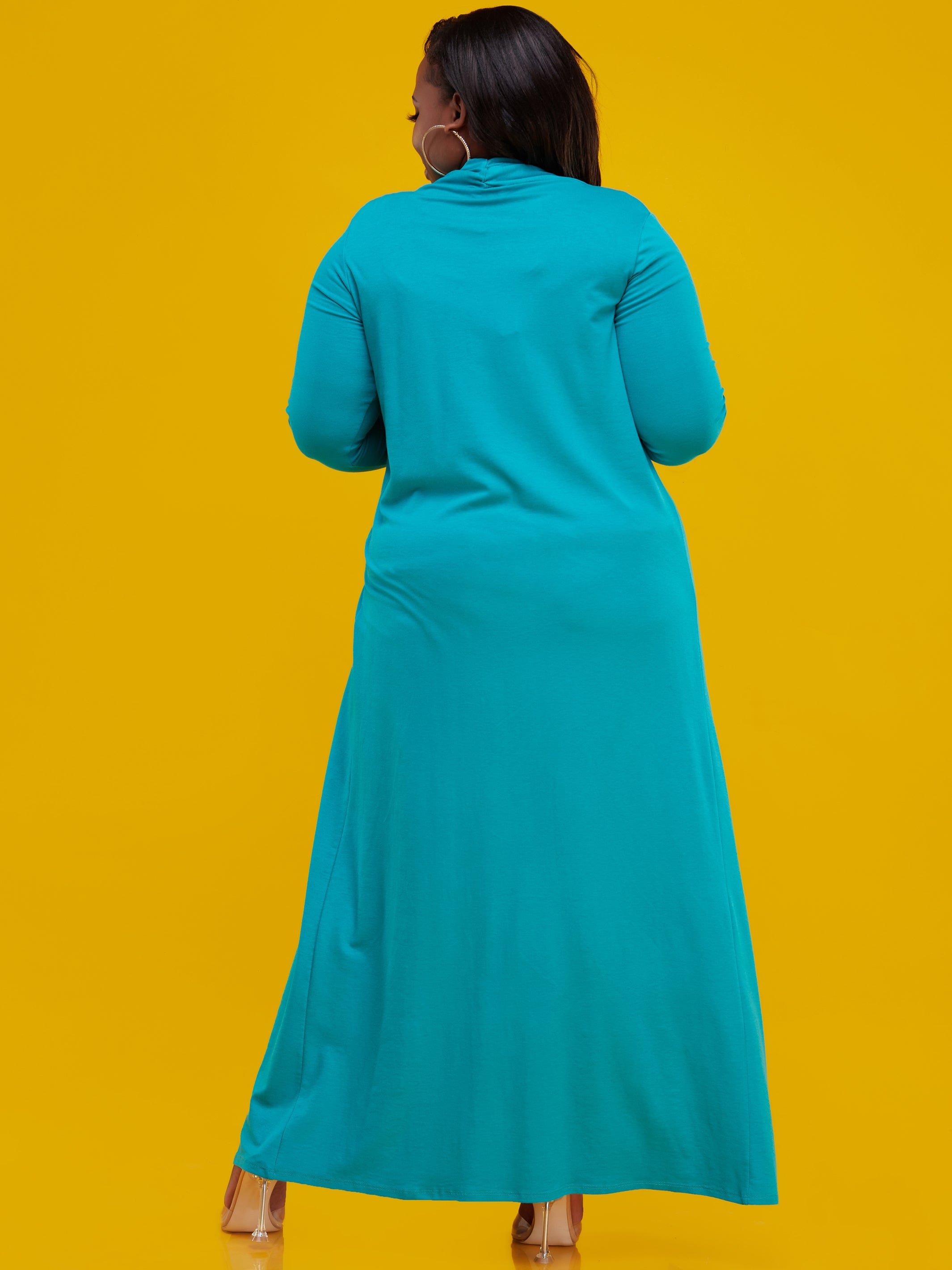 Vivo Basic Extra Long May Sweater -  Sea Green
