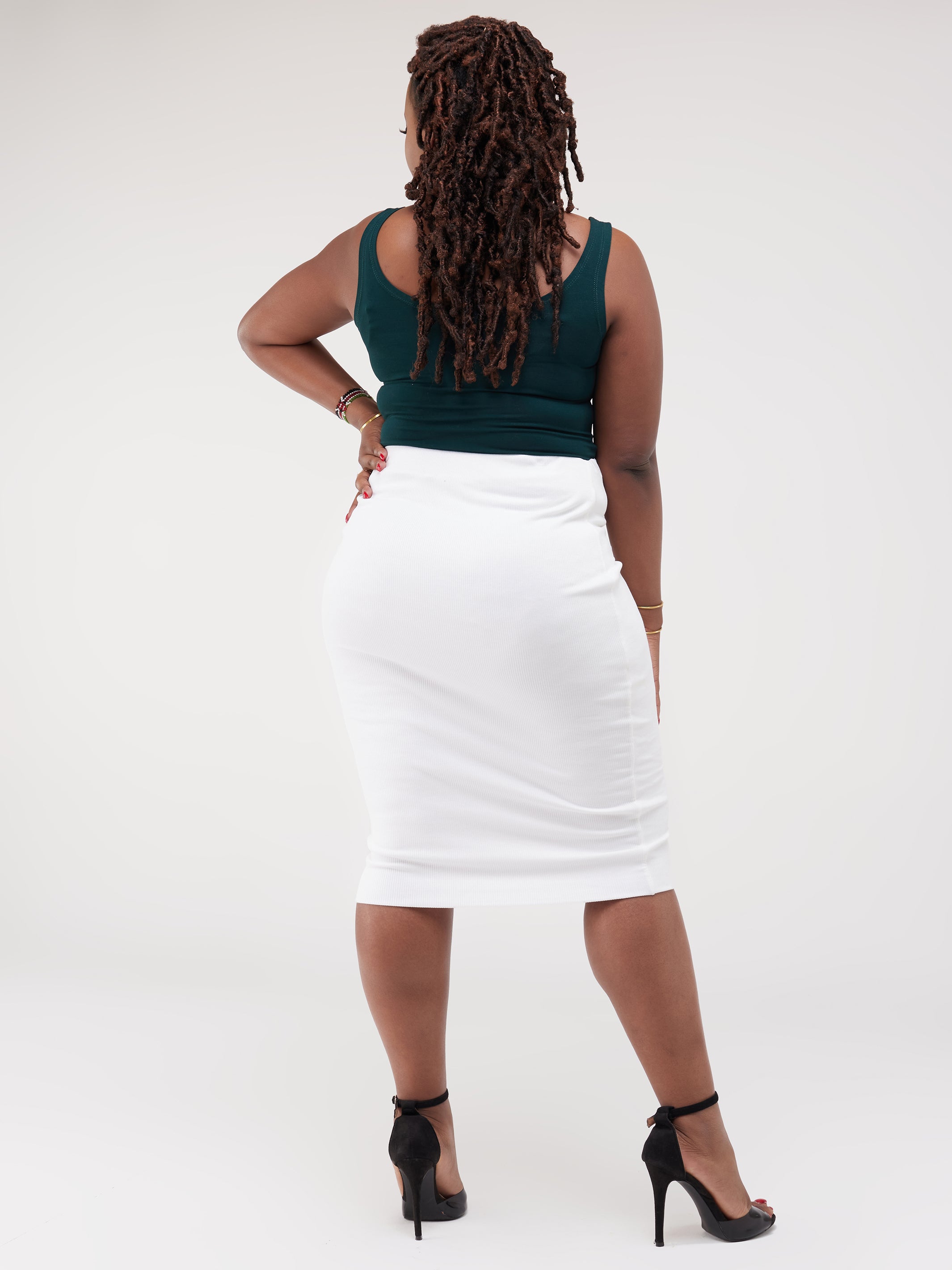 Vivo Tolani Double Layered Skirt - White