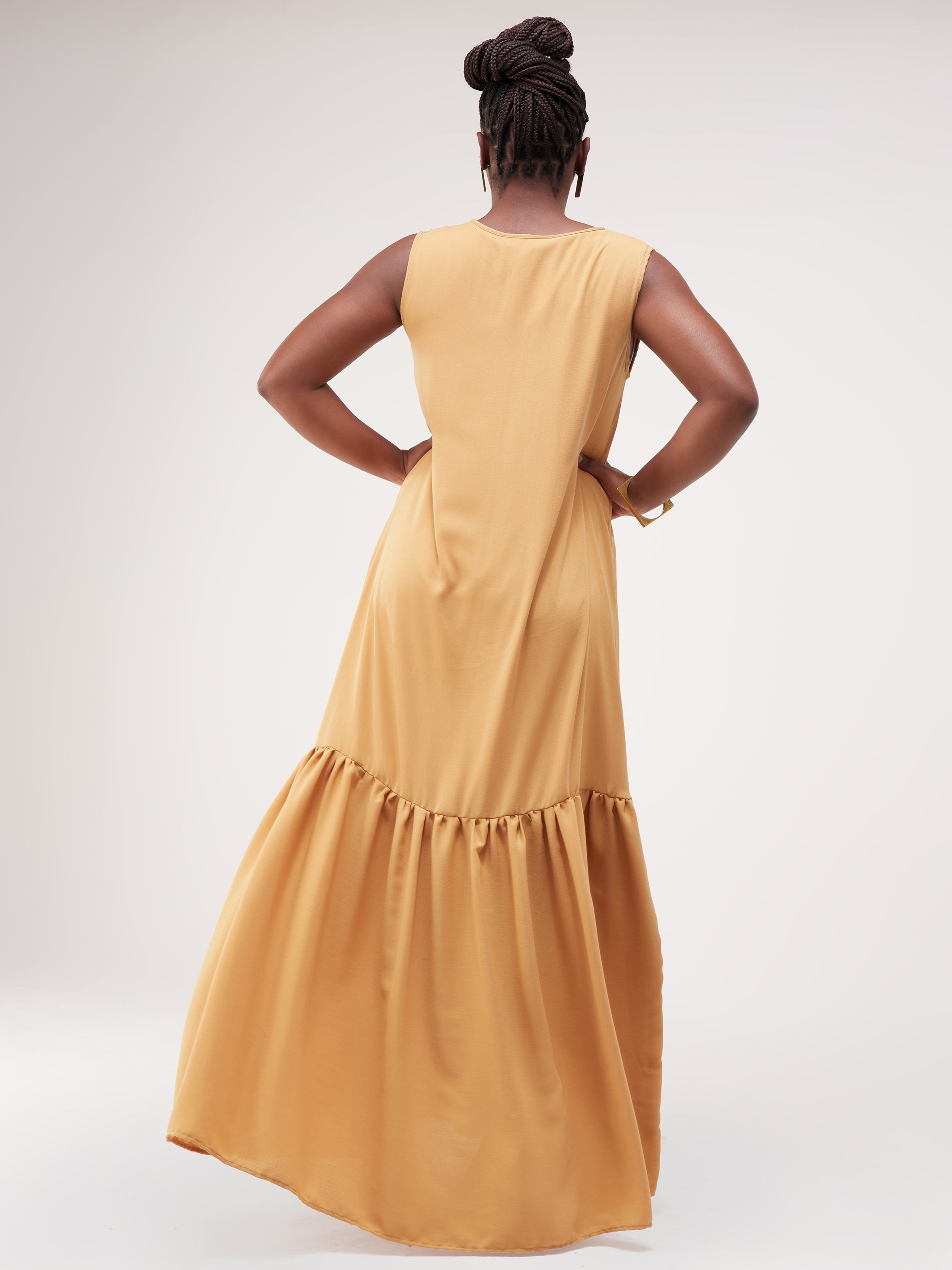 Safari Ayana Sleeveless Maxi Dress - Taupe