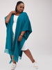 Vivo Basic Double Layered Wrap Poncho - Teal