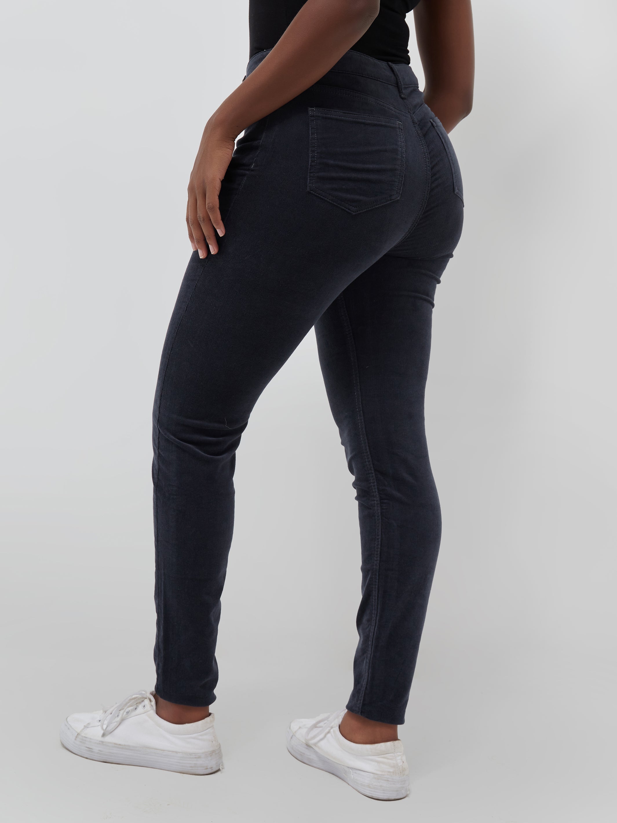 Safari Corduroy Skinny Jeans - Grey