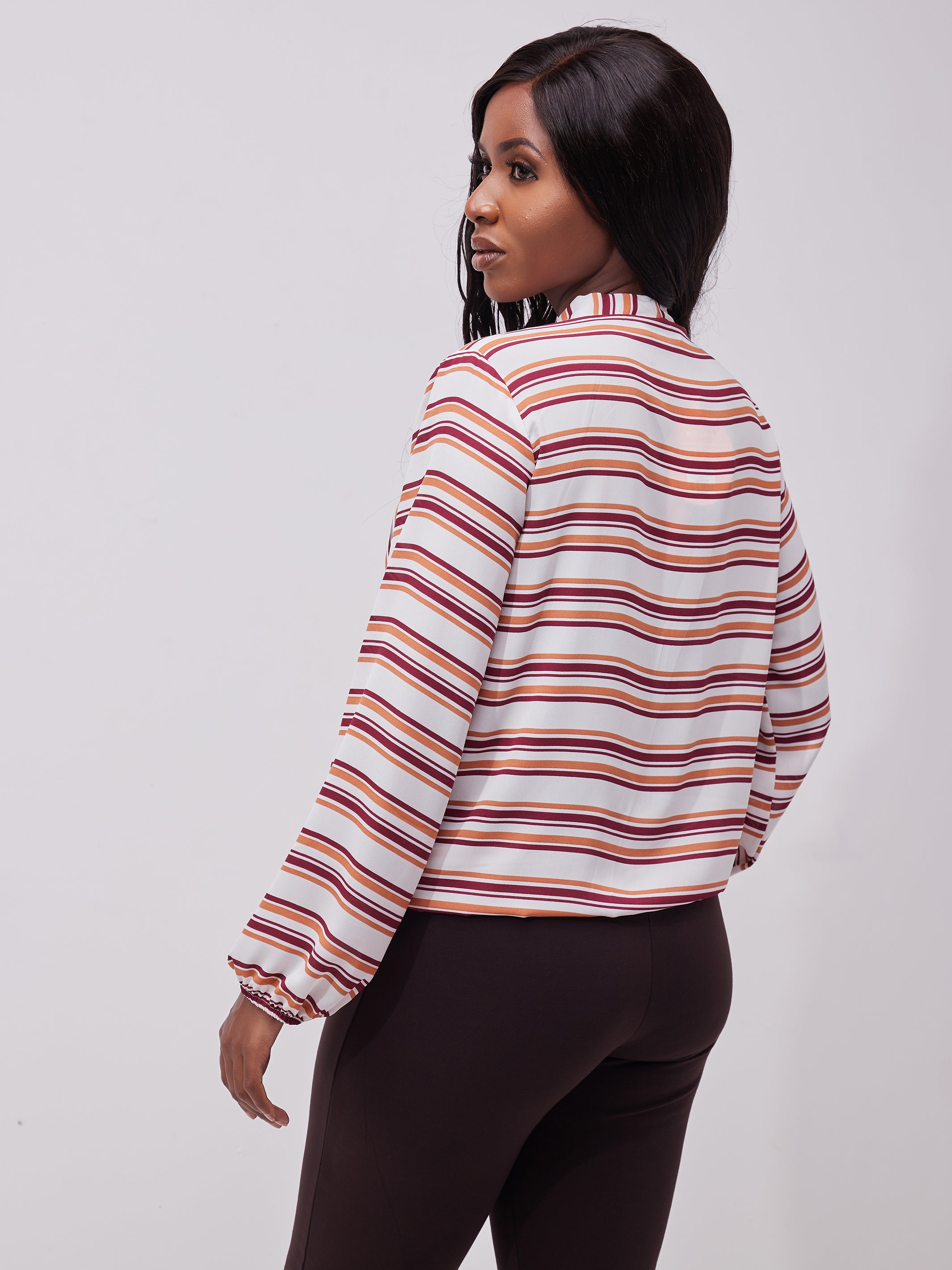 Safari Talek Lap - Over Top - Rust / Burgundy Print