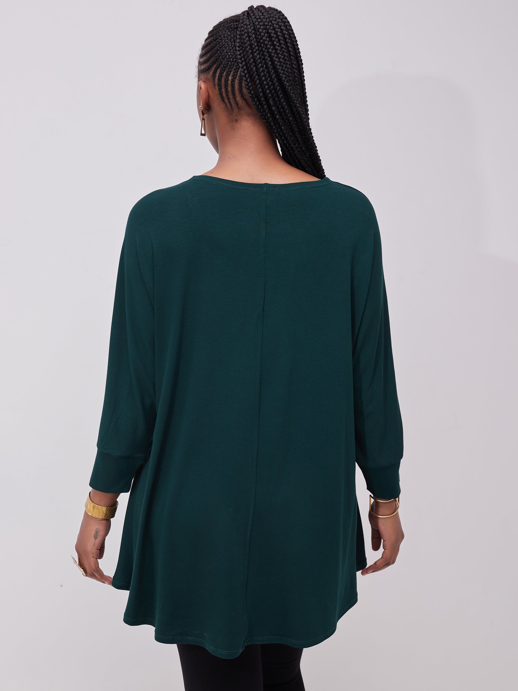Vivo Basic EW Loose Top - Dark Green