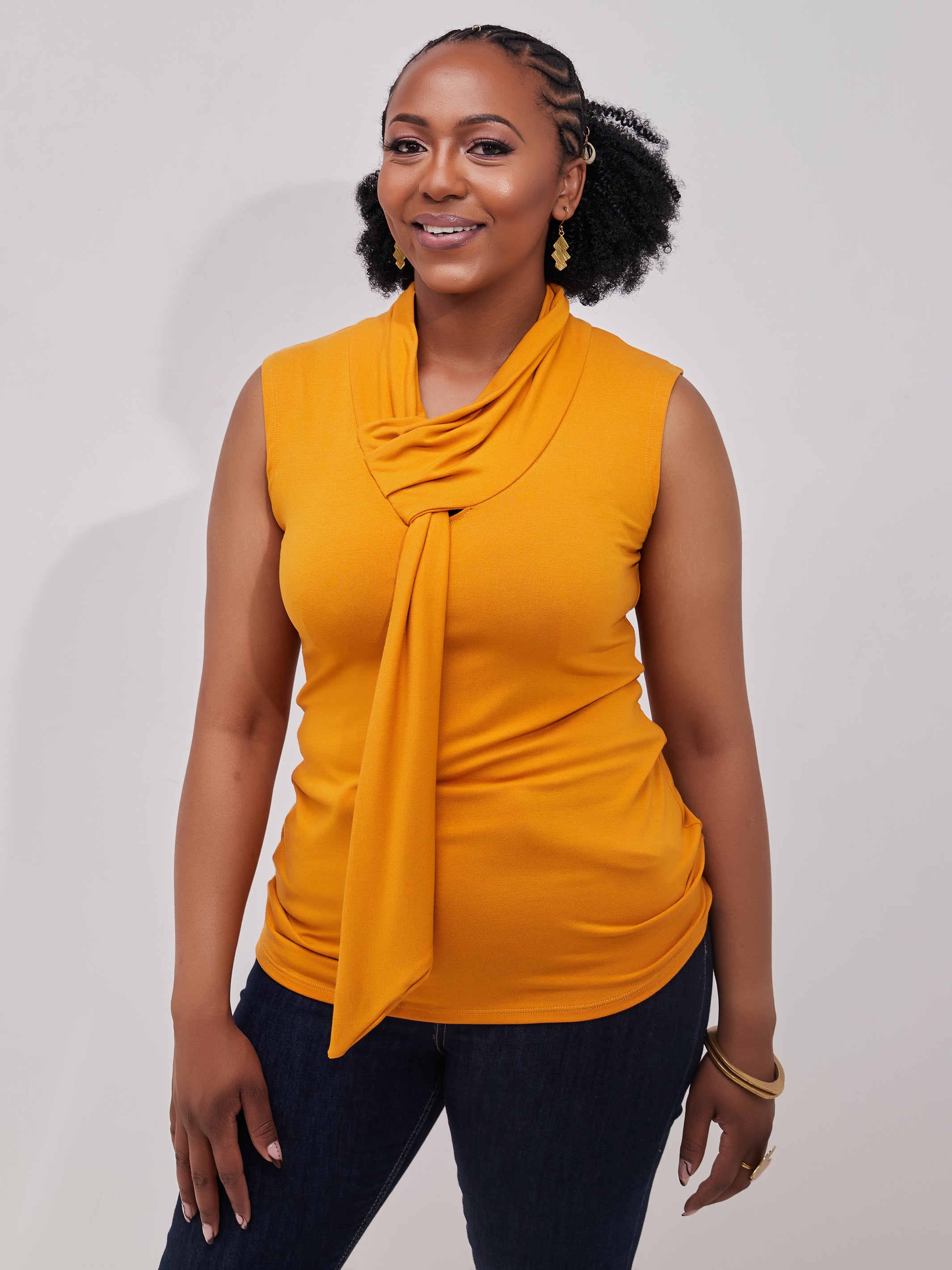 Vivo J.O Sleeveless Top - Mustard