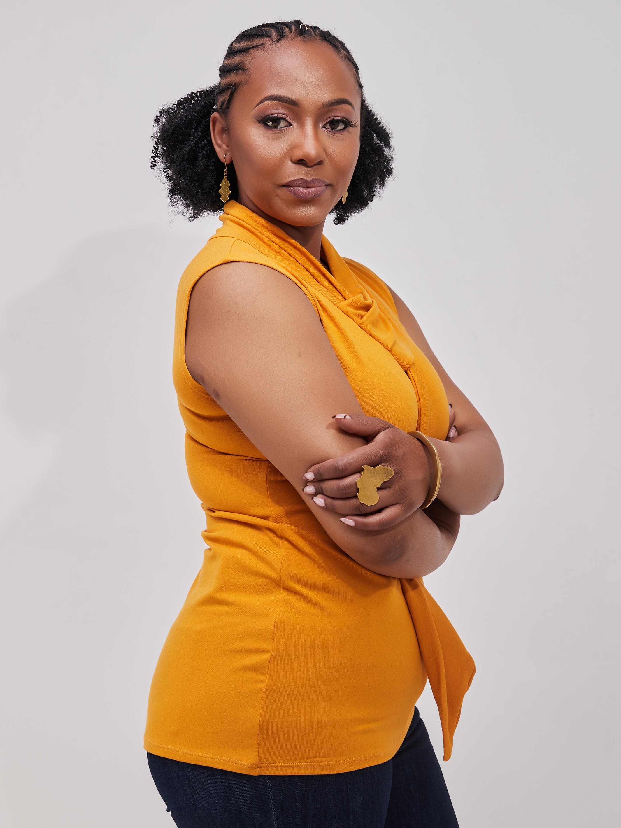 Vivo J.O Sleeveless Top - Mustard