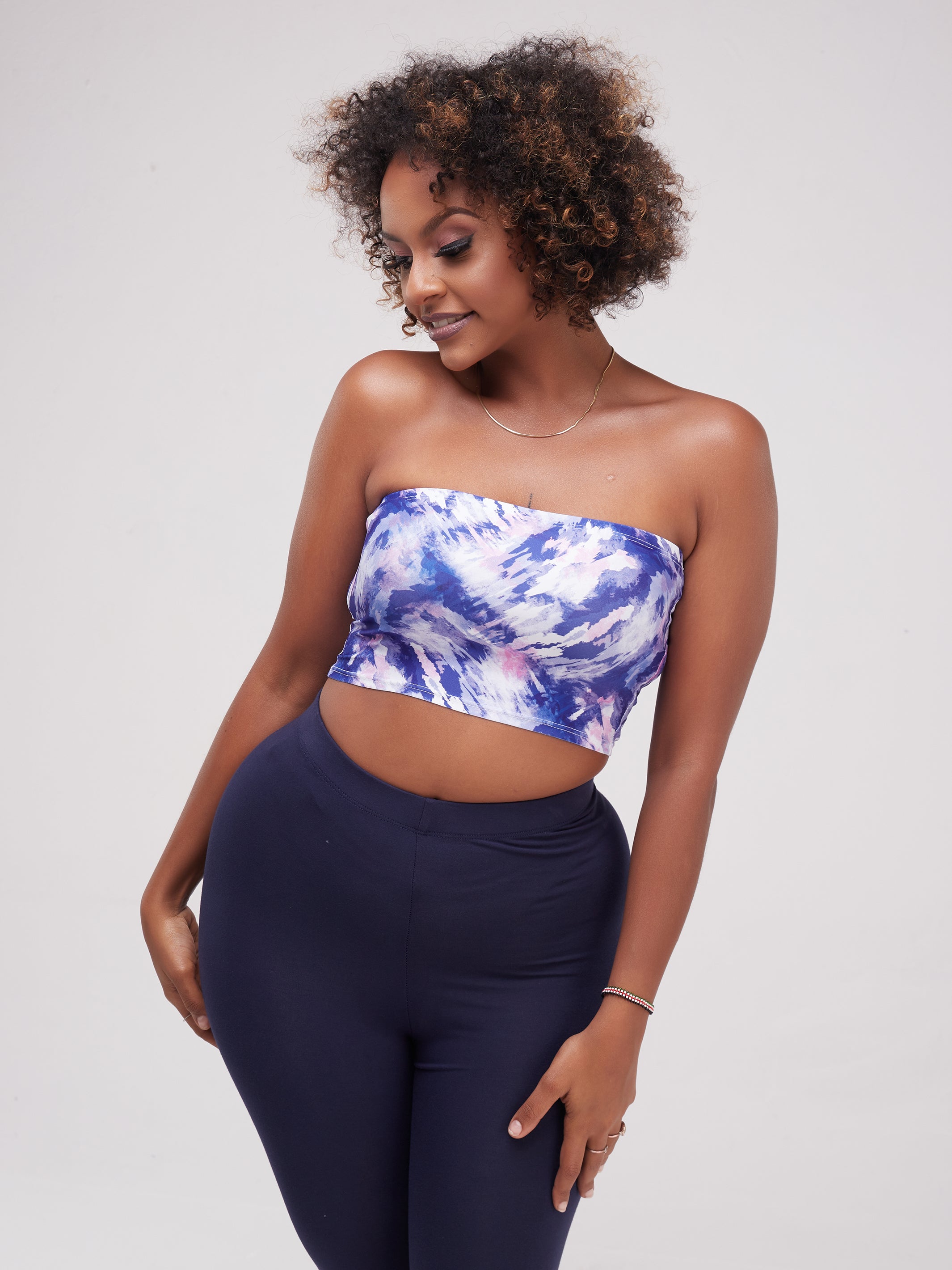 Zoya Essentials Bandeau - Purple Abstract