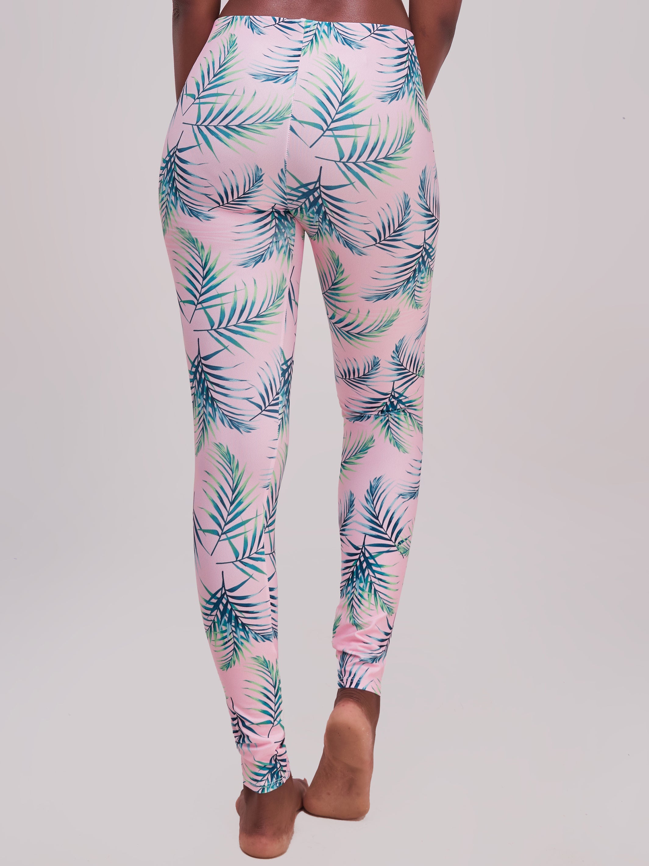 Zoya Essentials Leggings - Pink Leaves