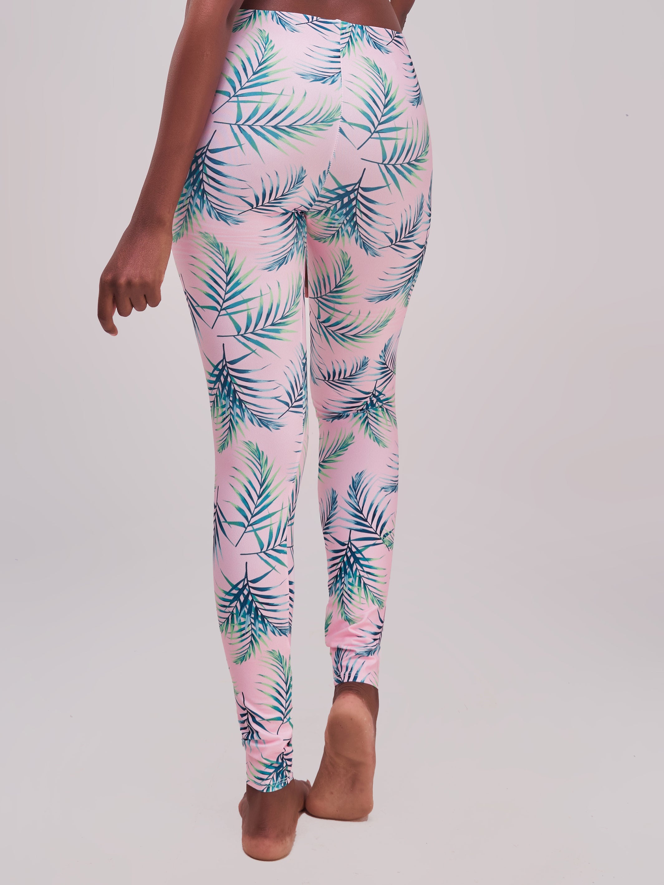 Zoya Essentials Leggings - Pink Leaves