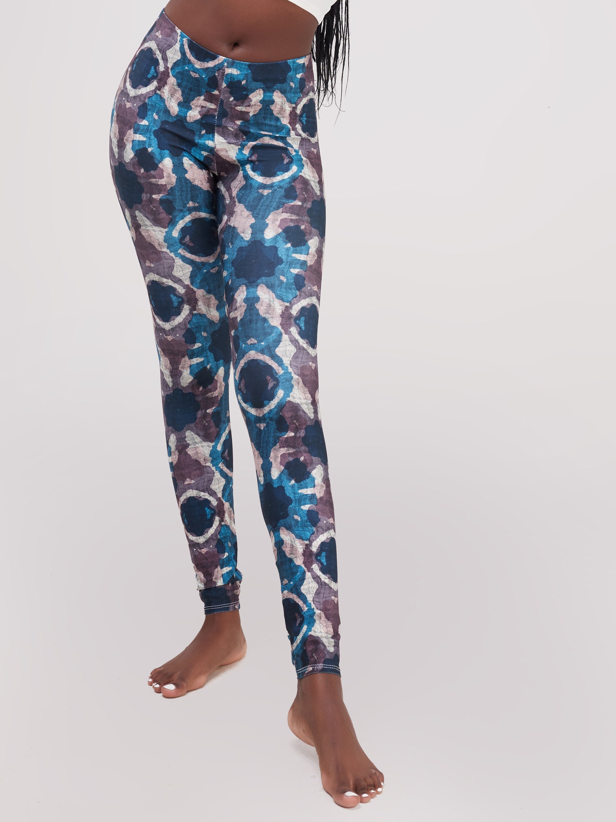 Zoya Essentials Leggings - Blue Batik