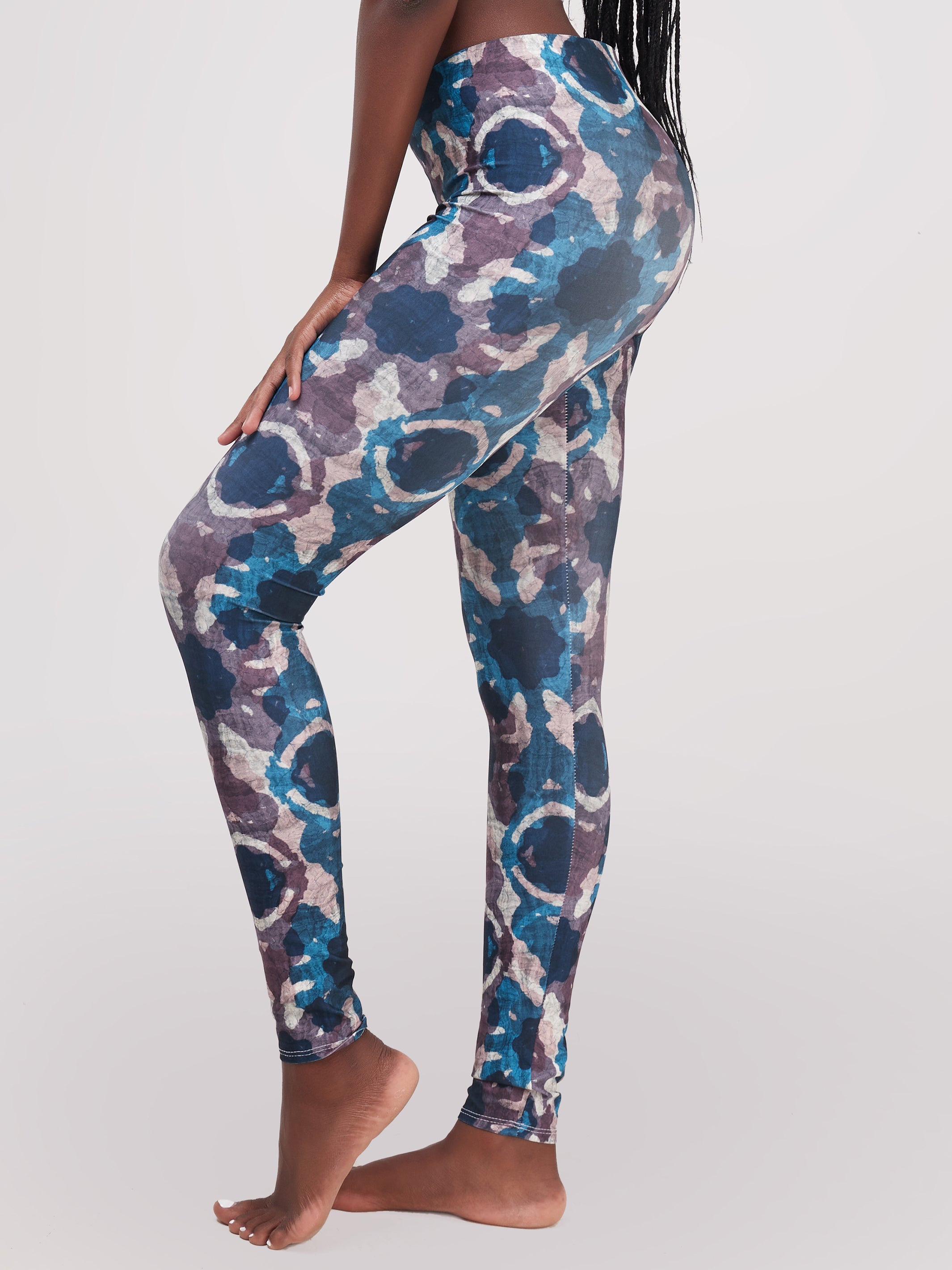 Zoya Essentials Leggings - Blue Batik