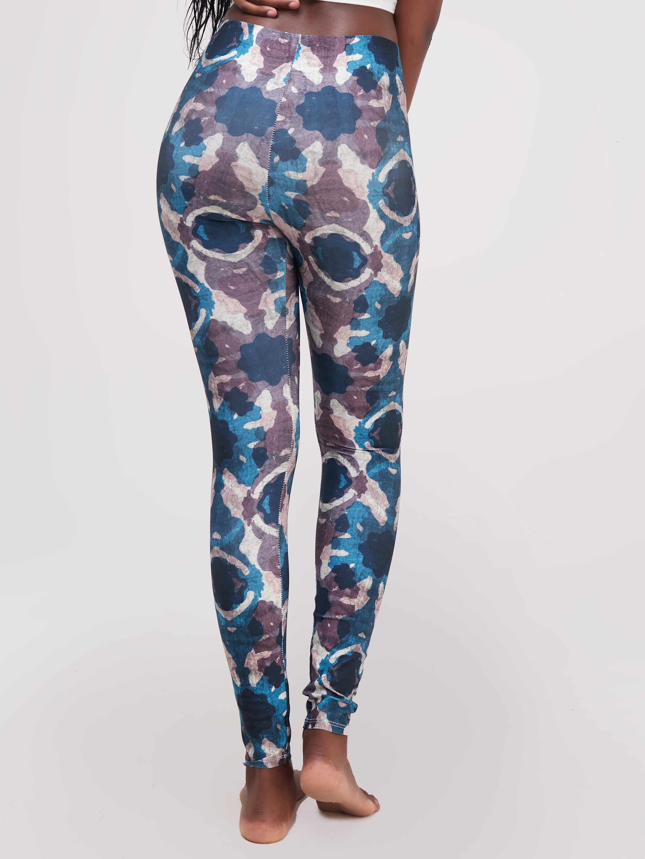 Zoya Essentials Leggings - Blue Batik