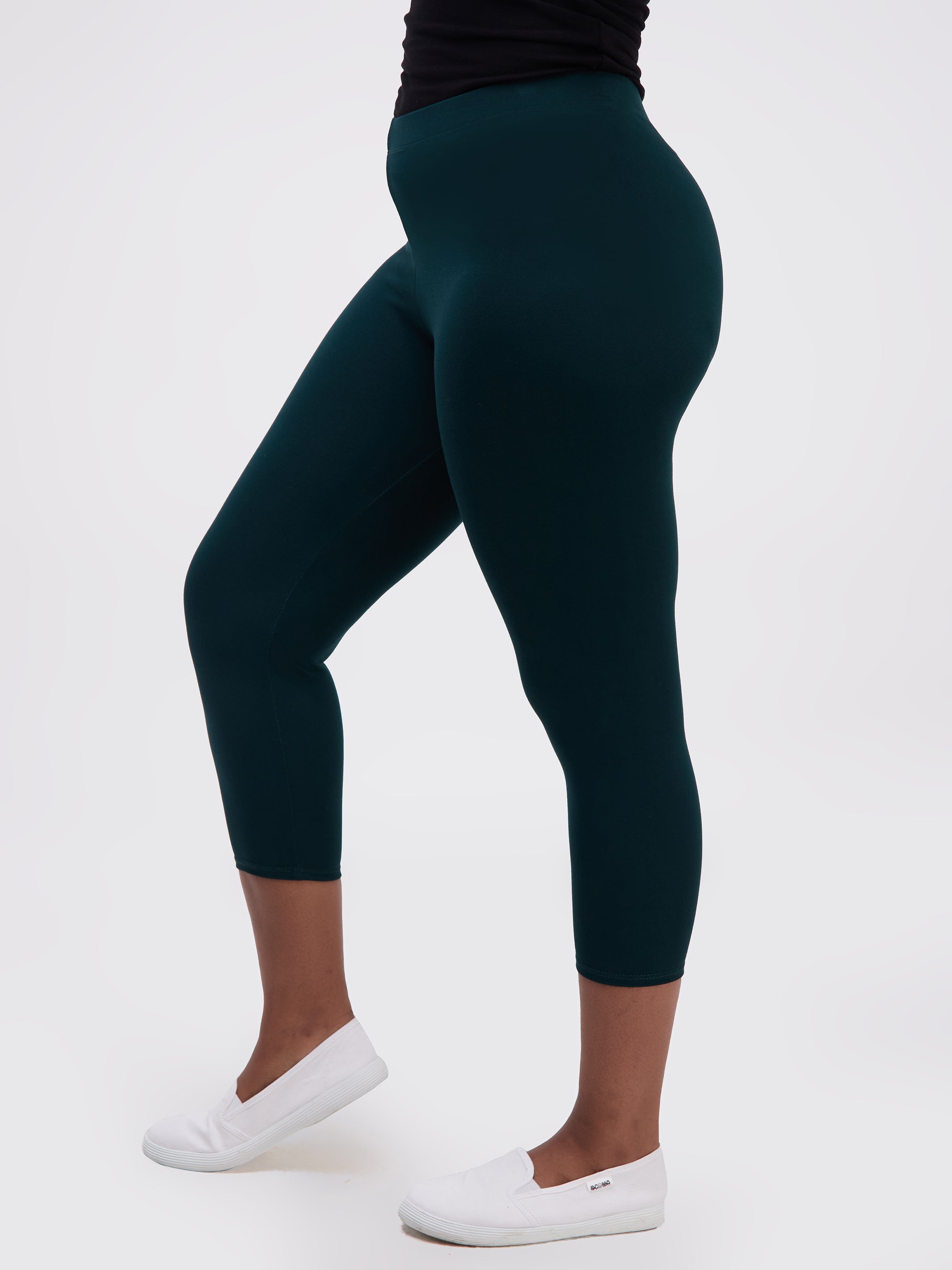 Zoya Capri Leggings - Dark Green