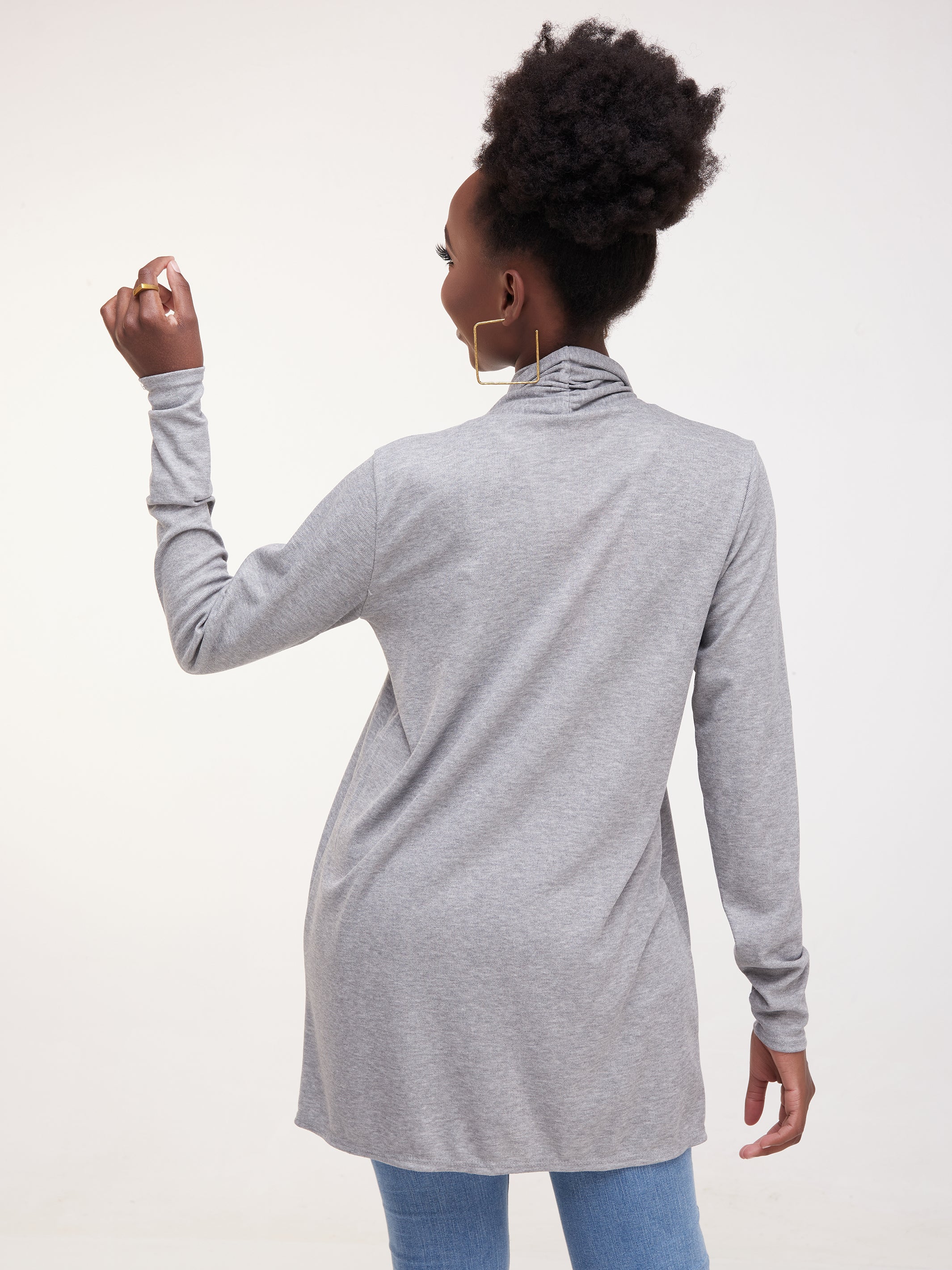 Vivo Basic Short Lily Sweater - Grey