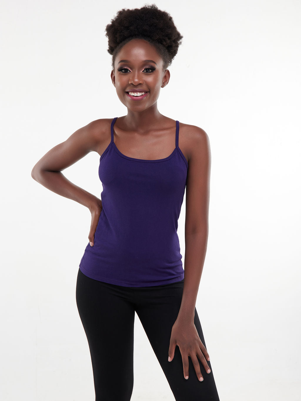 Zoya Chill Spaghetti Strap Tank Top - Purple