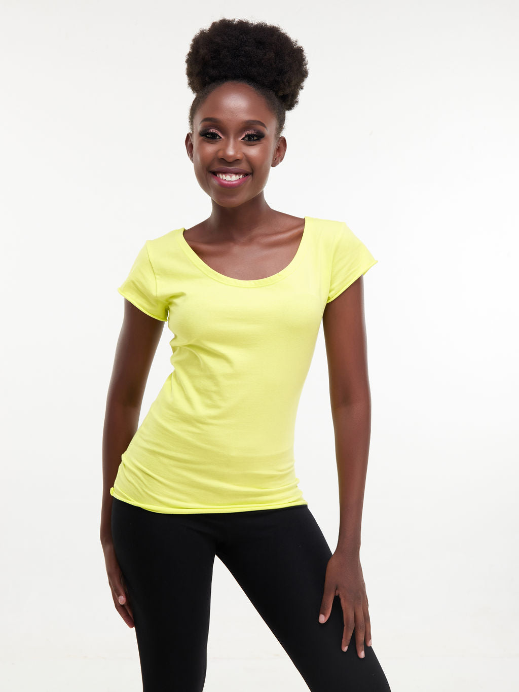 Zoya Chill Cap Sleeve T-shirt - Lime