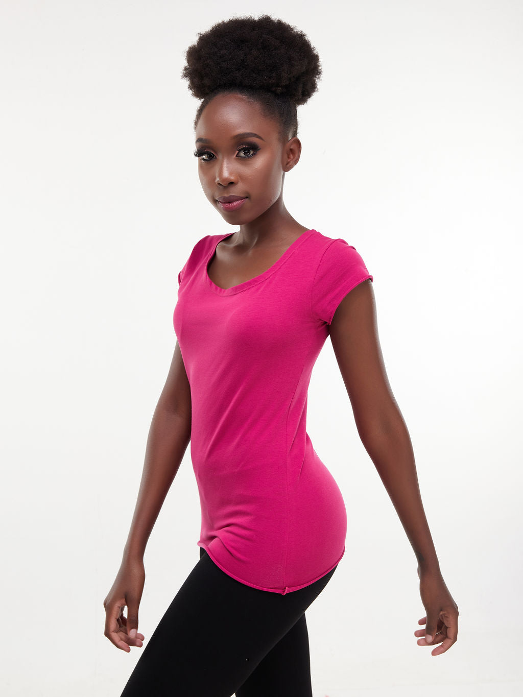 Zoya Chill Cap Sleeve T-shirt - Pink