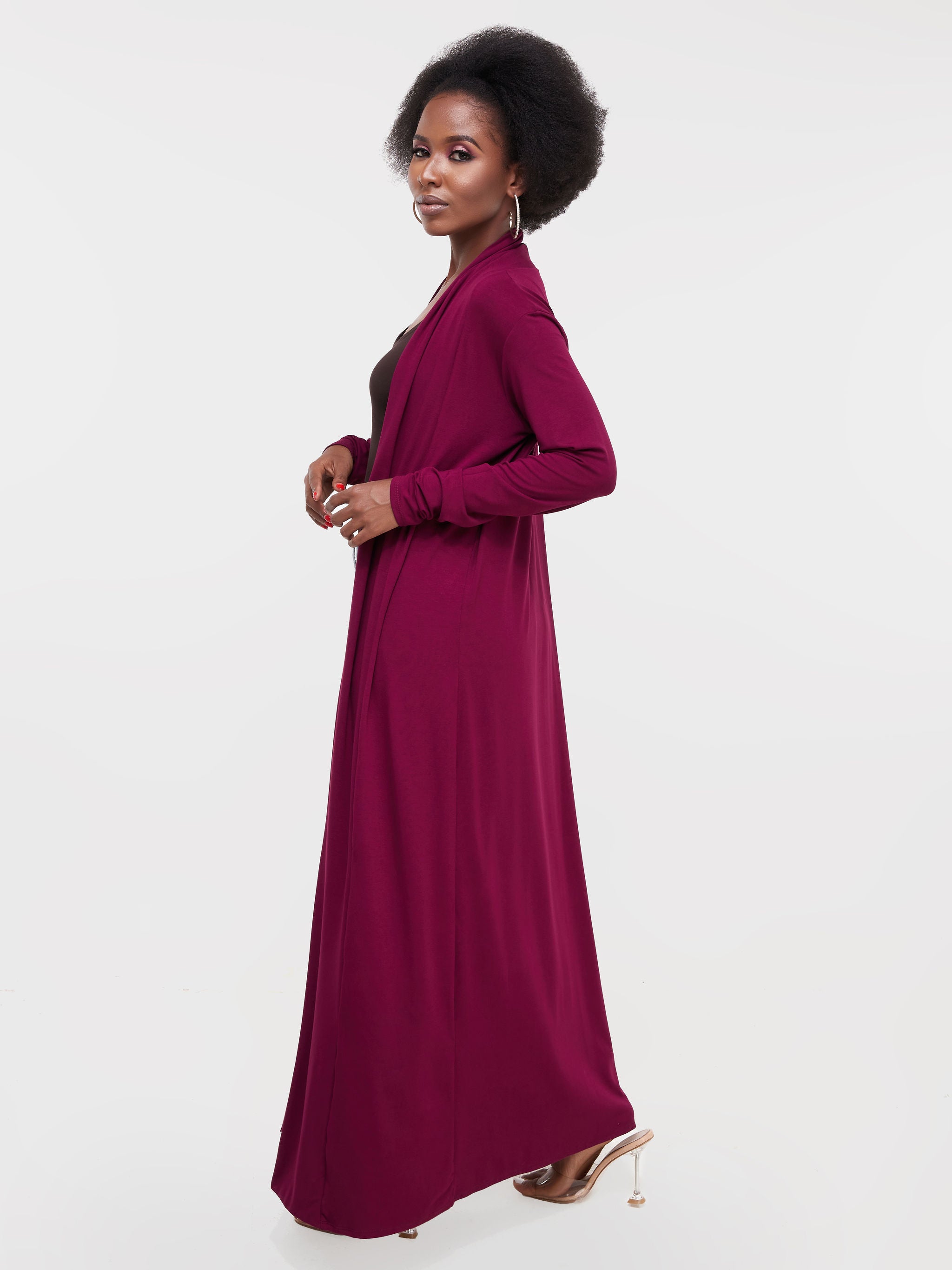 Vivo Basic Long Lily Waterfall - Burgundy