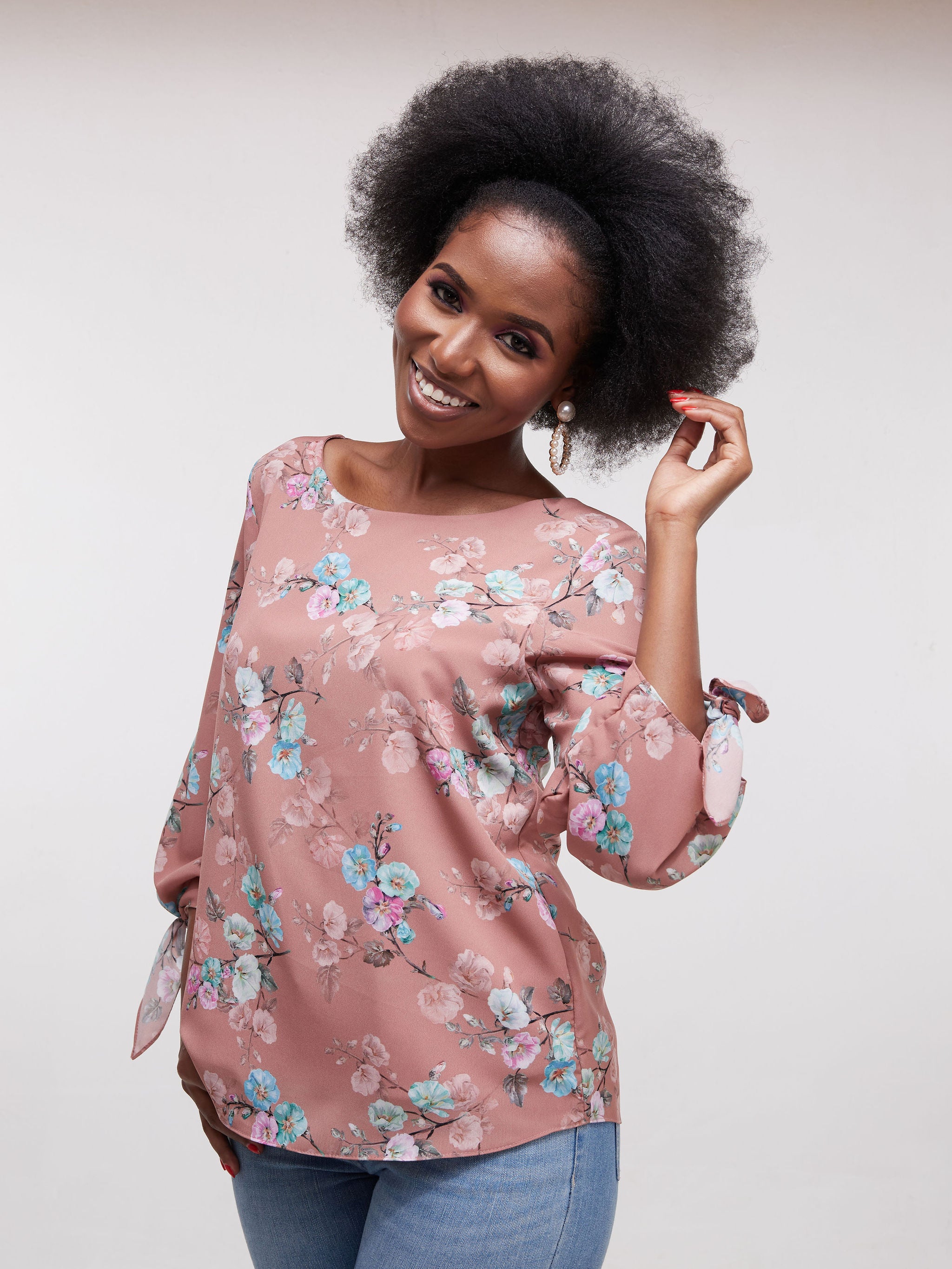 Vivo Furaha Tie Top - Rust Print