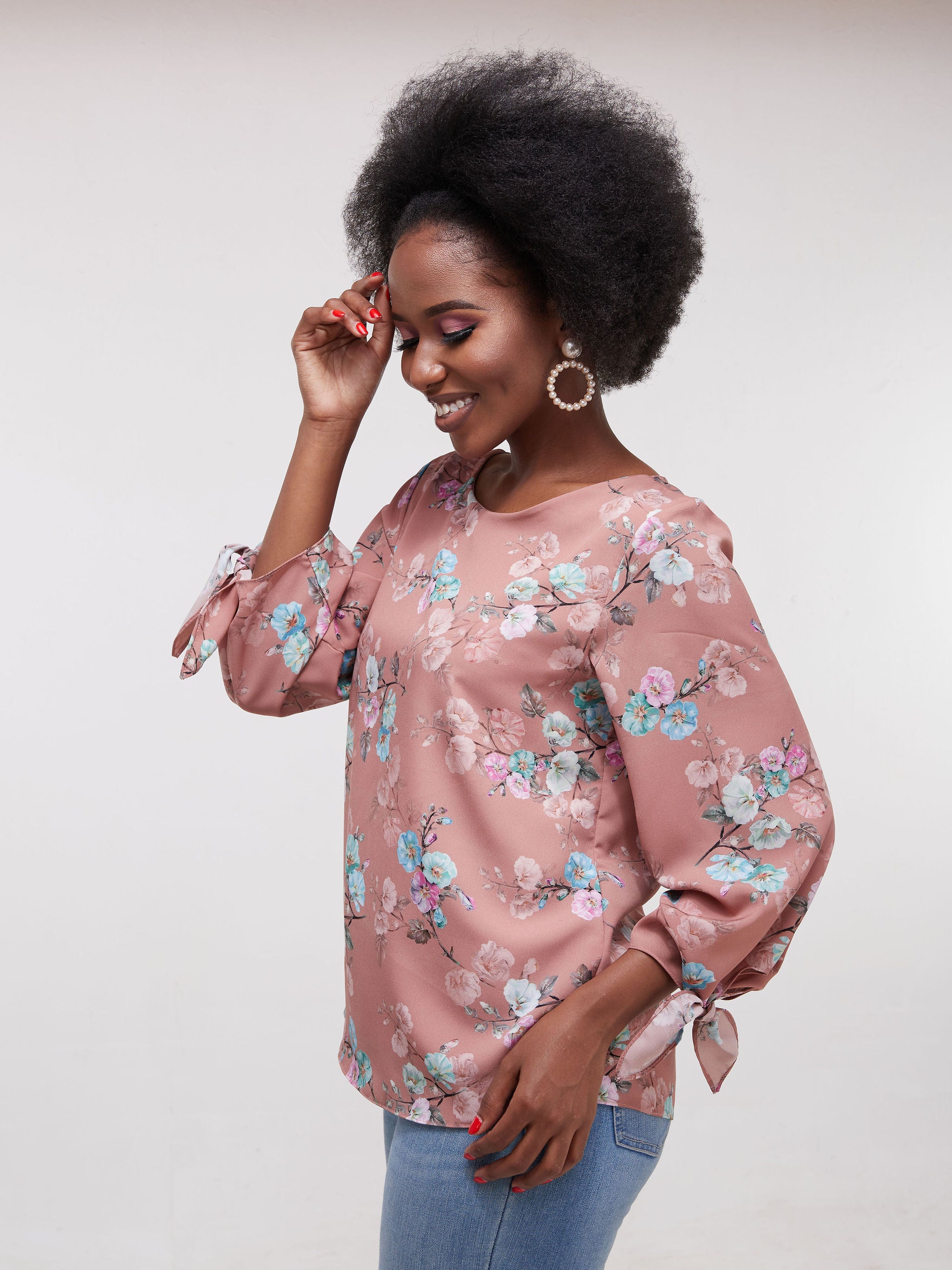 Vivo Furaha Tie Top - Rust Print