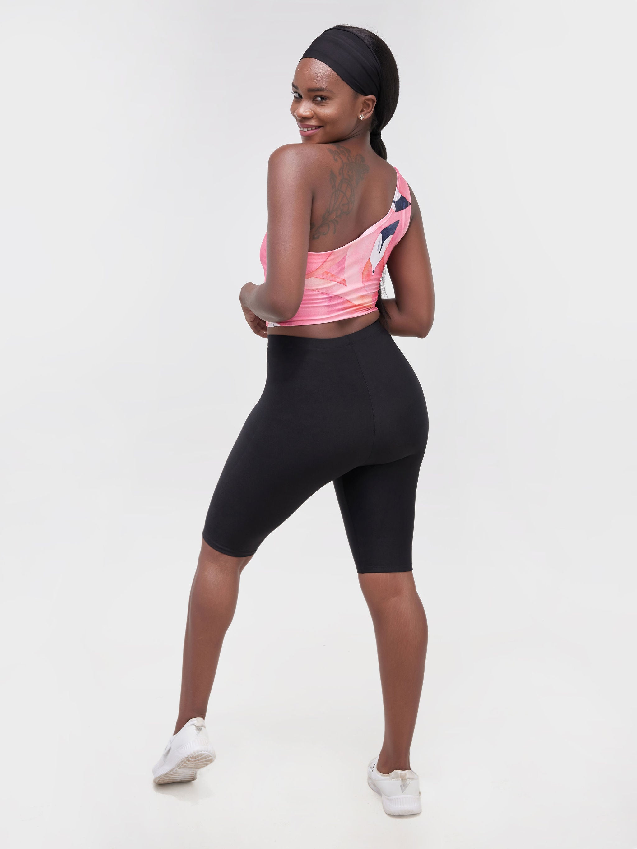 Zoya Athleisure Biker Shorts - Black