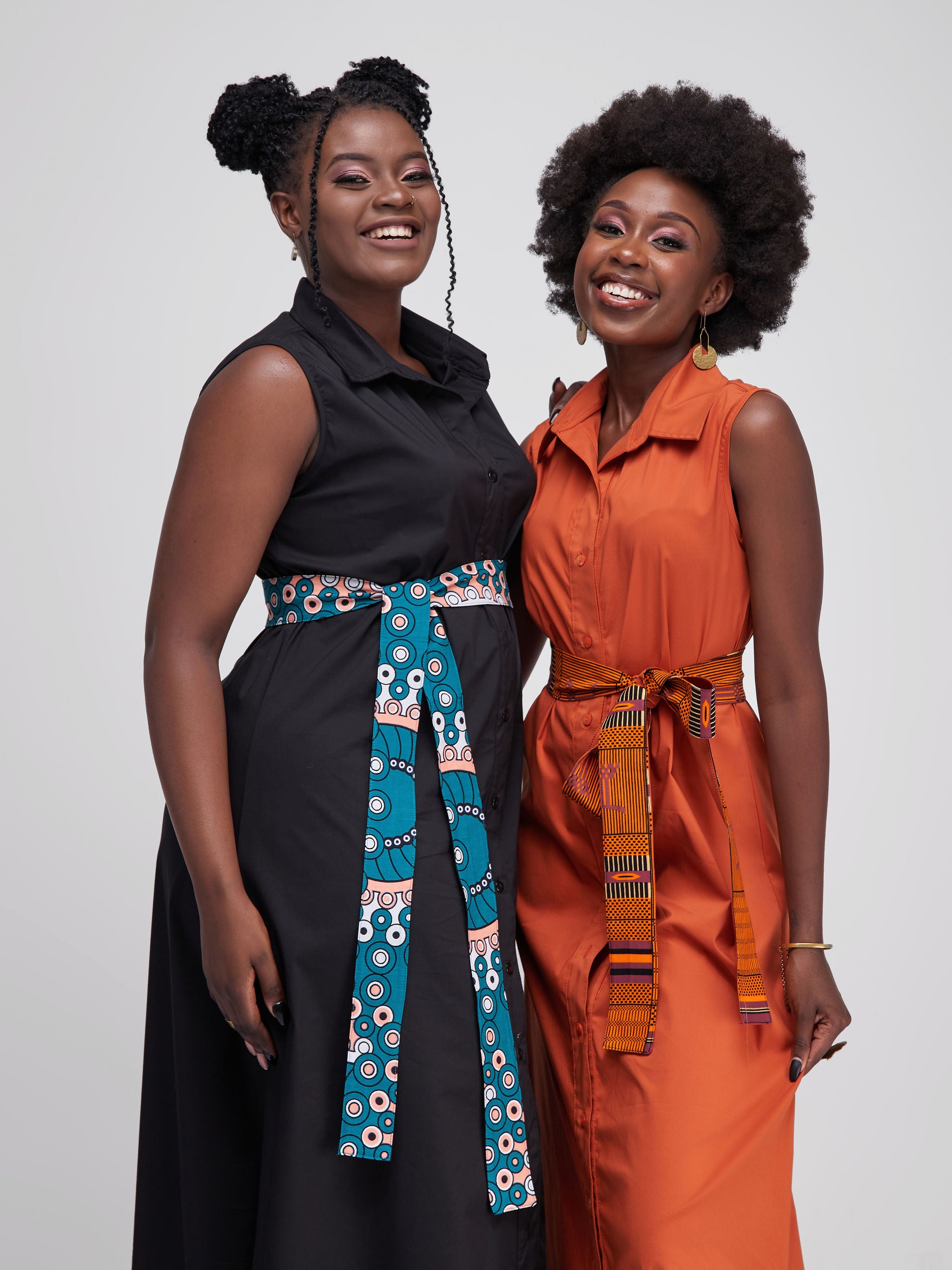Safari Tawi Sleeveless A-Line Maxi Dress - Rust