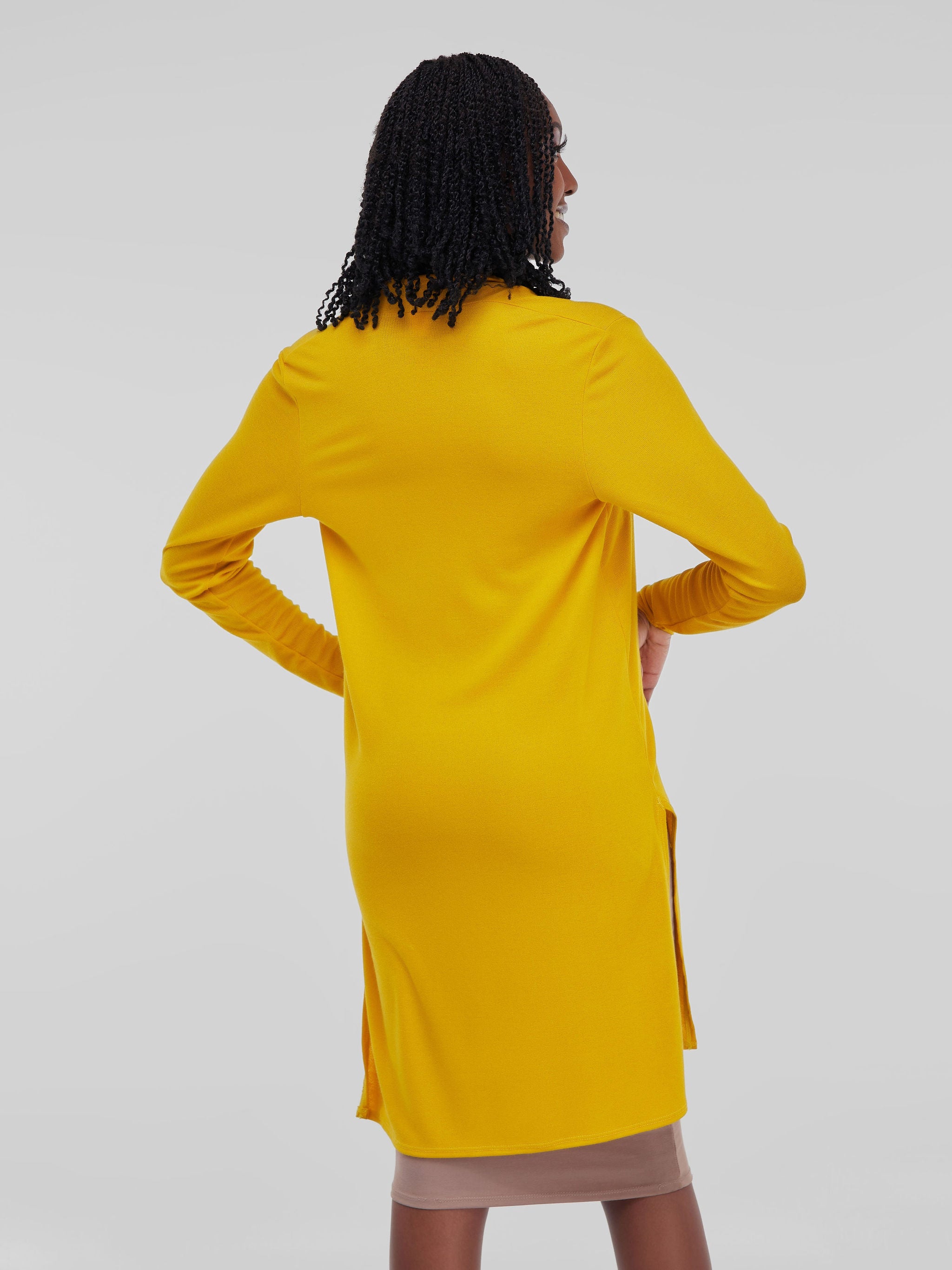 Vivo Basic Light Sweater Waterfall - Mustard