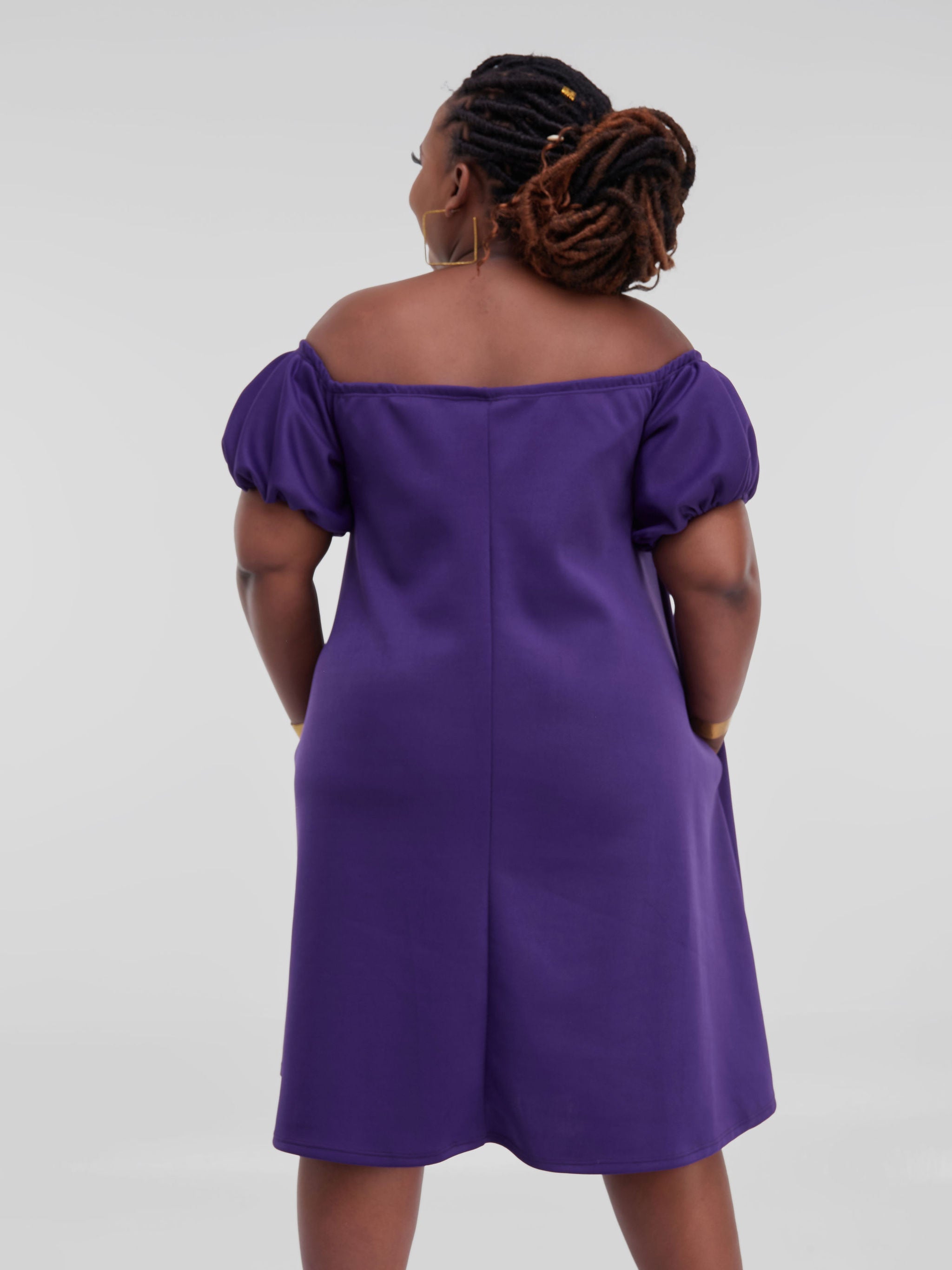Vivo Hema Off Shoulder Tent Dress - Purple
