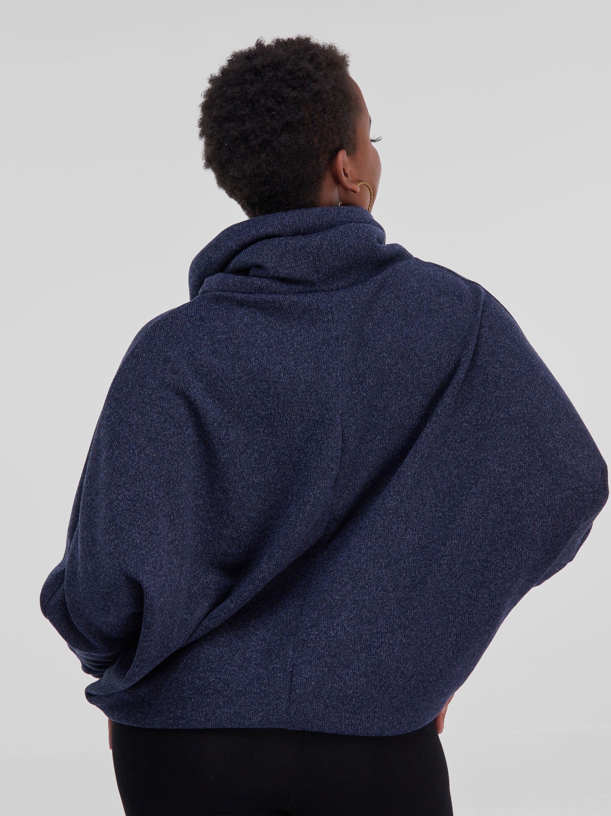 Vivo Basic Neo Dolman Sweater - Navy Blue