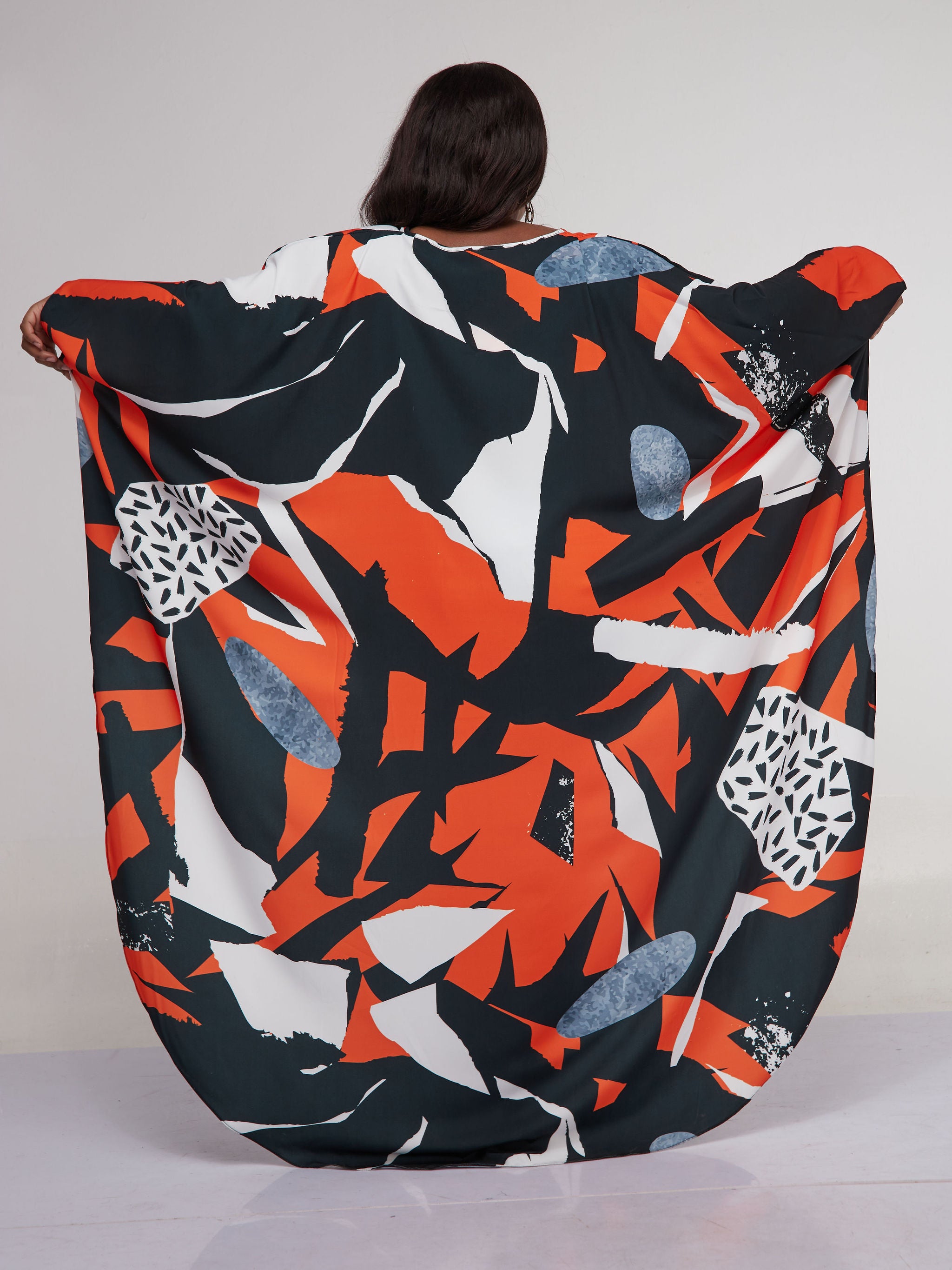 Vivo Alek Hi-low Top - Orange Print