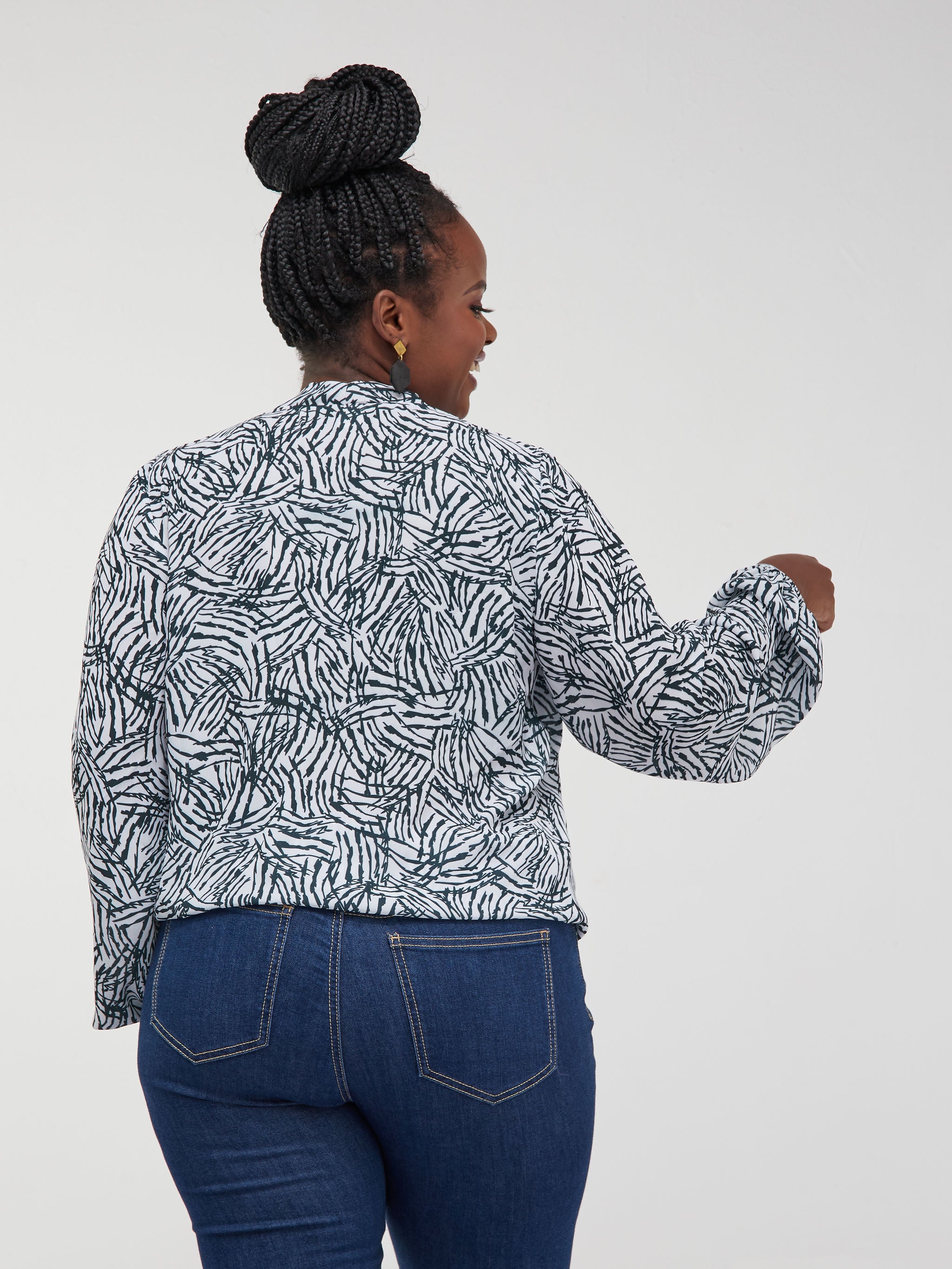 Safari Talek Lap - Over Top - White Print