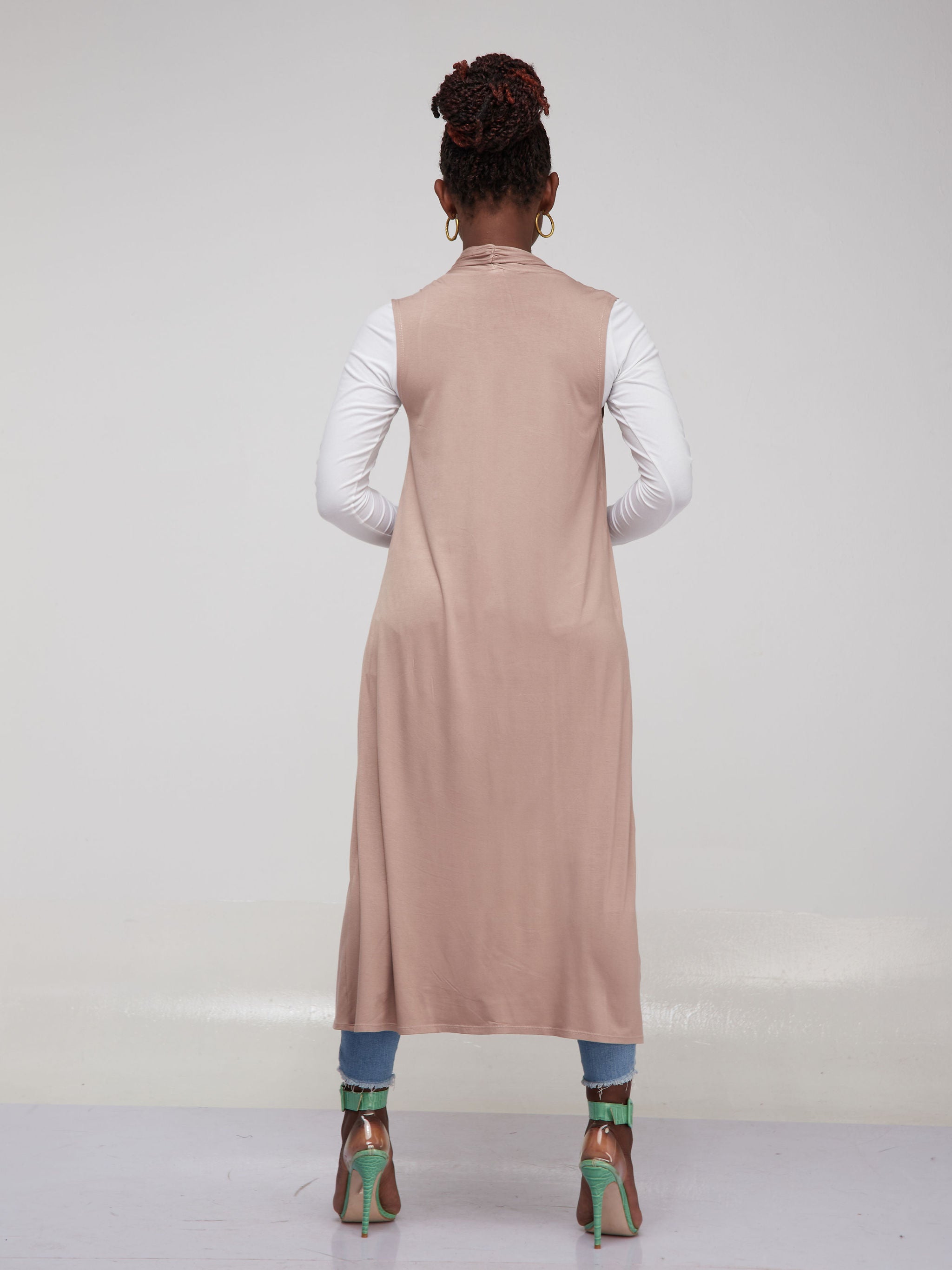 Vivo Basic Neo Sleeveless Long Lily Waterfall - Taupe