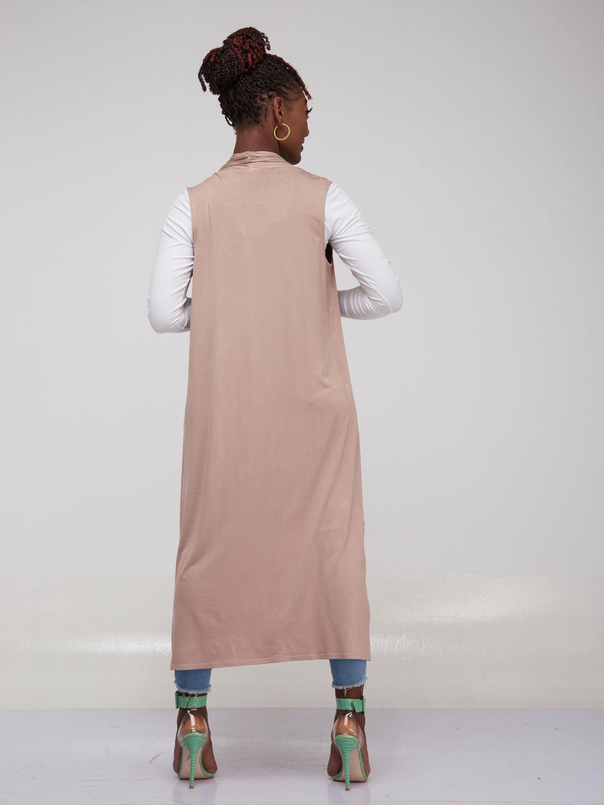 Vivo Basic Neo Sleeveless Long Lily Waterfall - Taupe