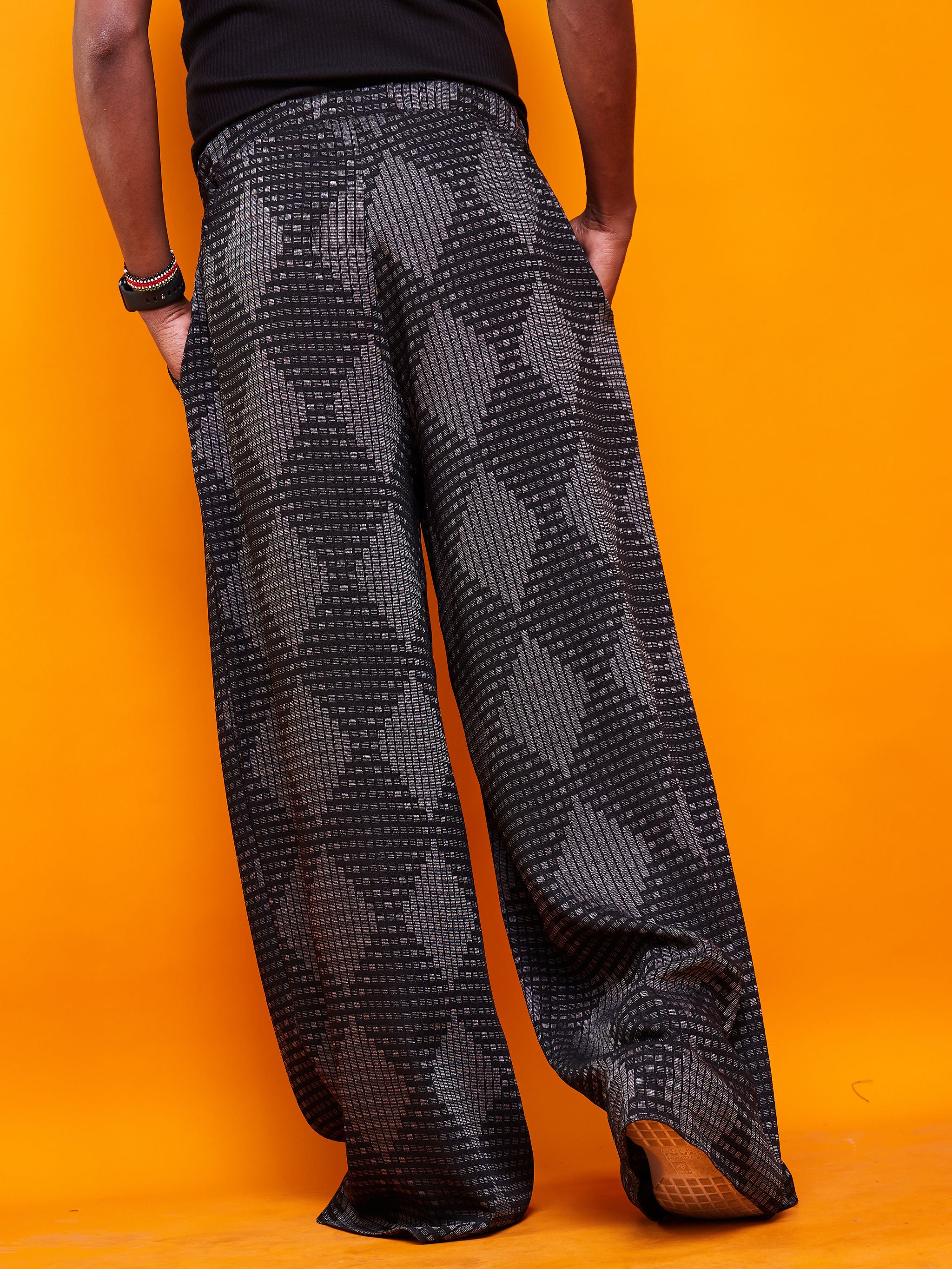 Zoya Brave Wide Leg Pants - Geometric Print