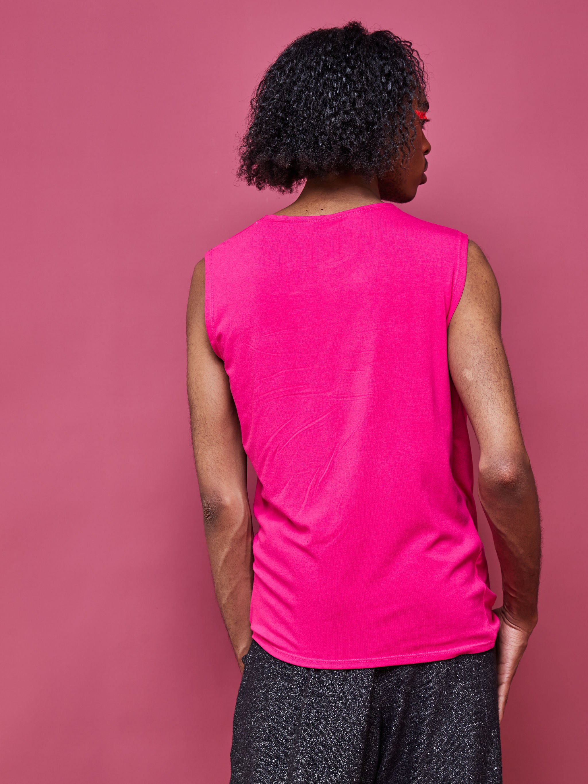 Zoya Brave Drape T-Shirt - Pink