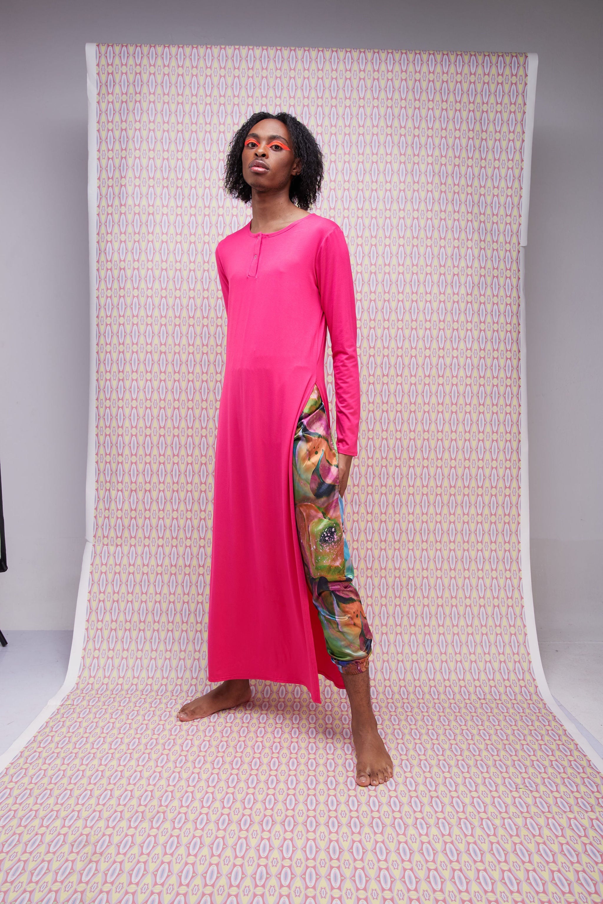 Zoya Brave Maxi Slit Top - Pink