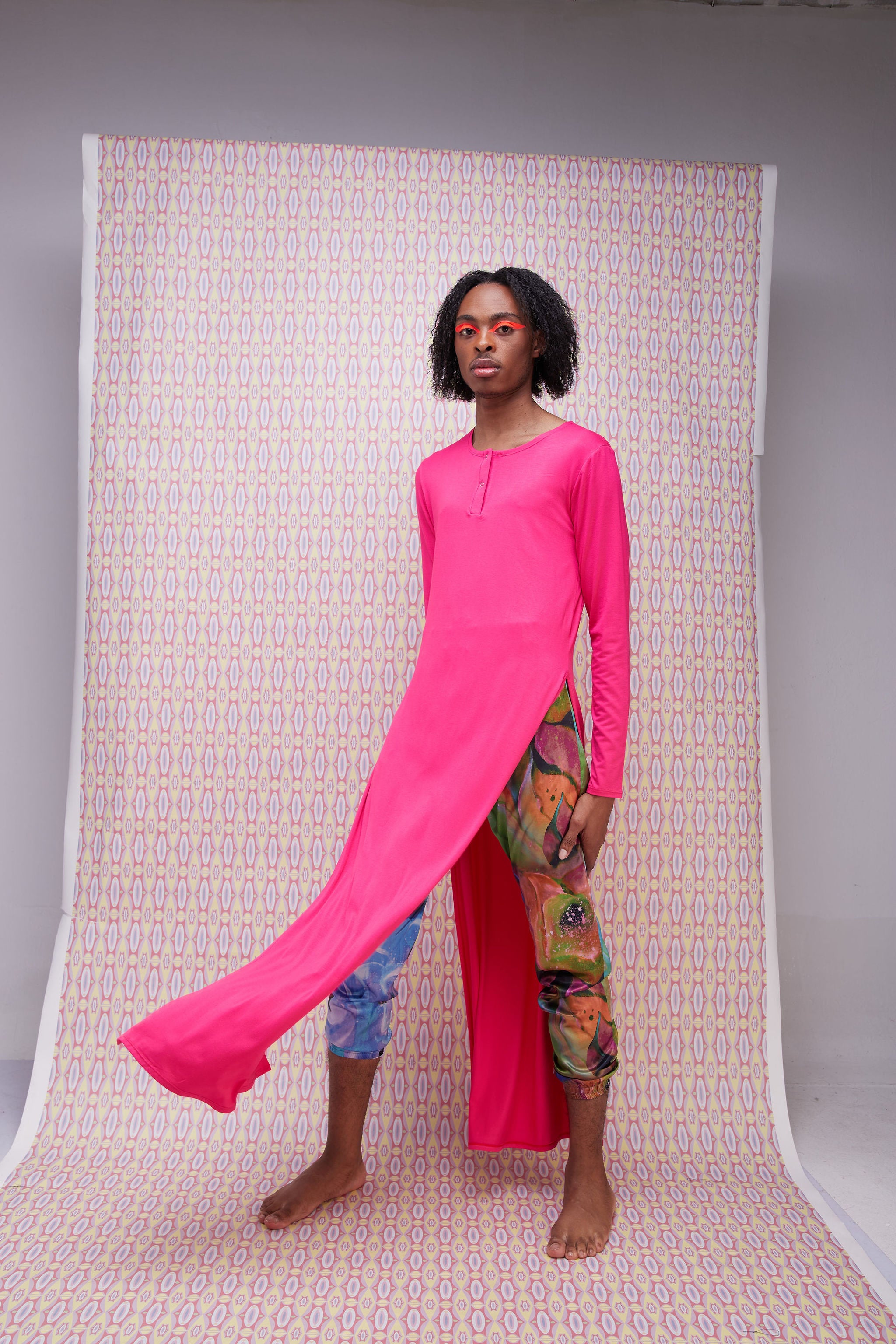 Zoya Brave Maxi Slit Top - Pink