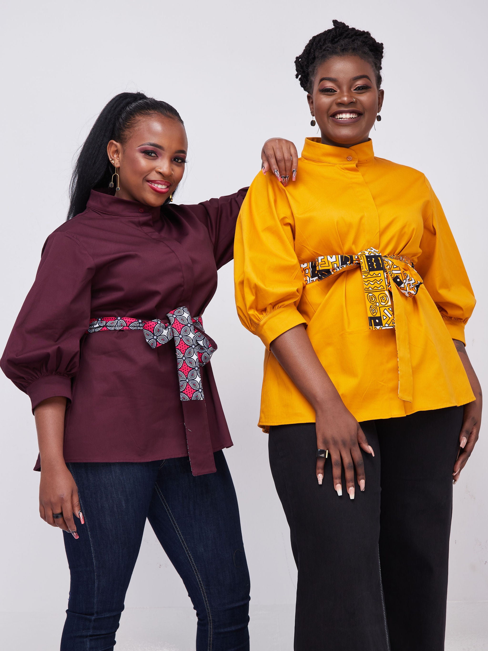 Safari Kaya 3/4 Sleeve Jacket - Burgundy