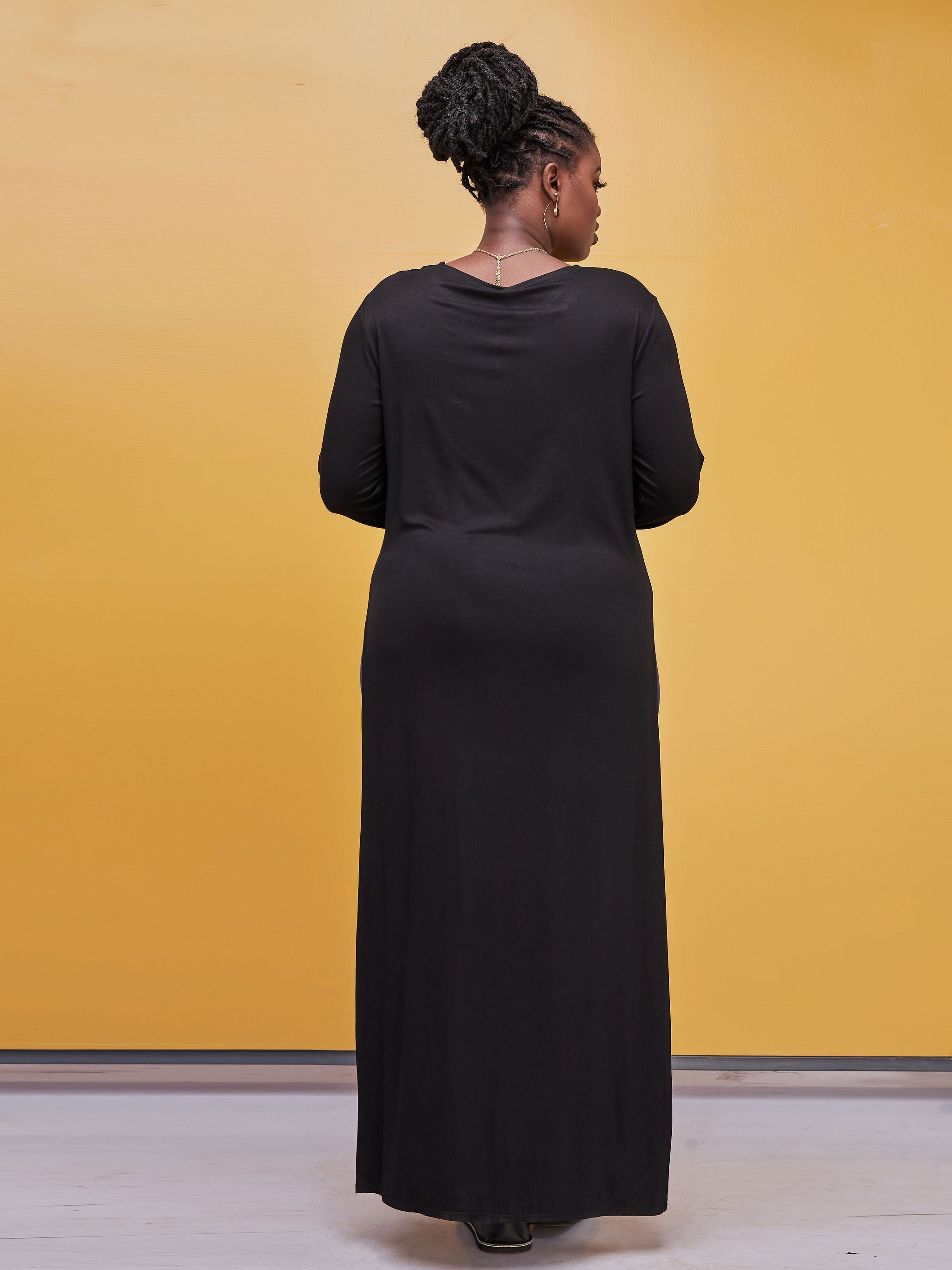Zoya Brave Maxi Slit Top - Black
