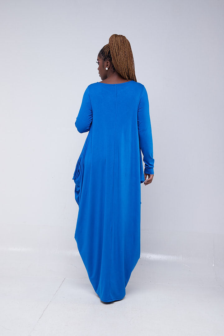 Vivo Basic Salma Long Sleeve Maxi Dress - Princess Blue