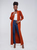 Vivo Long Sleeve Maxi Waterfall - Rust