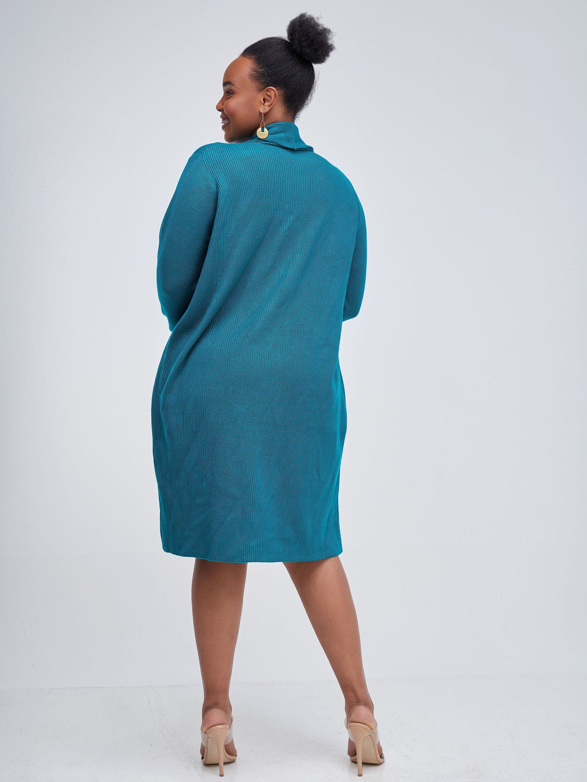 Vivo Long Sleeve Midi Waterfall - Teal