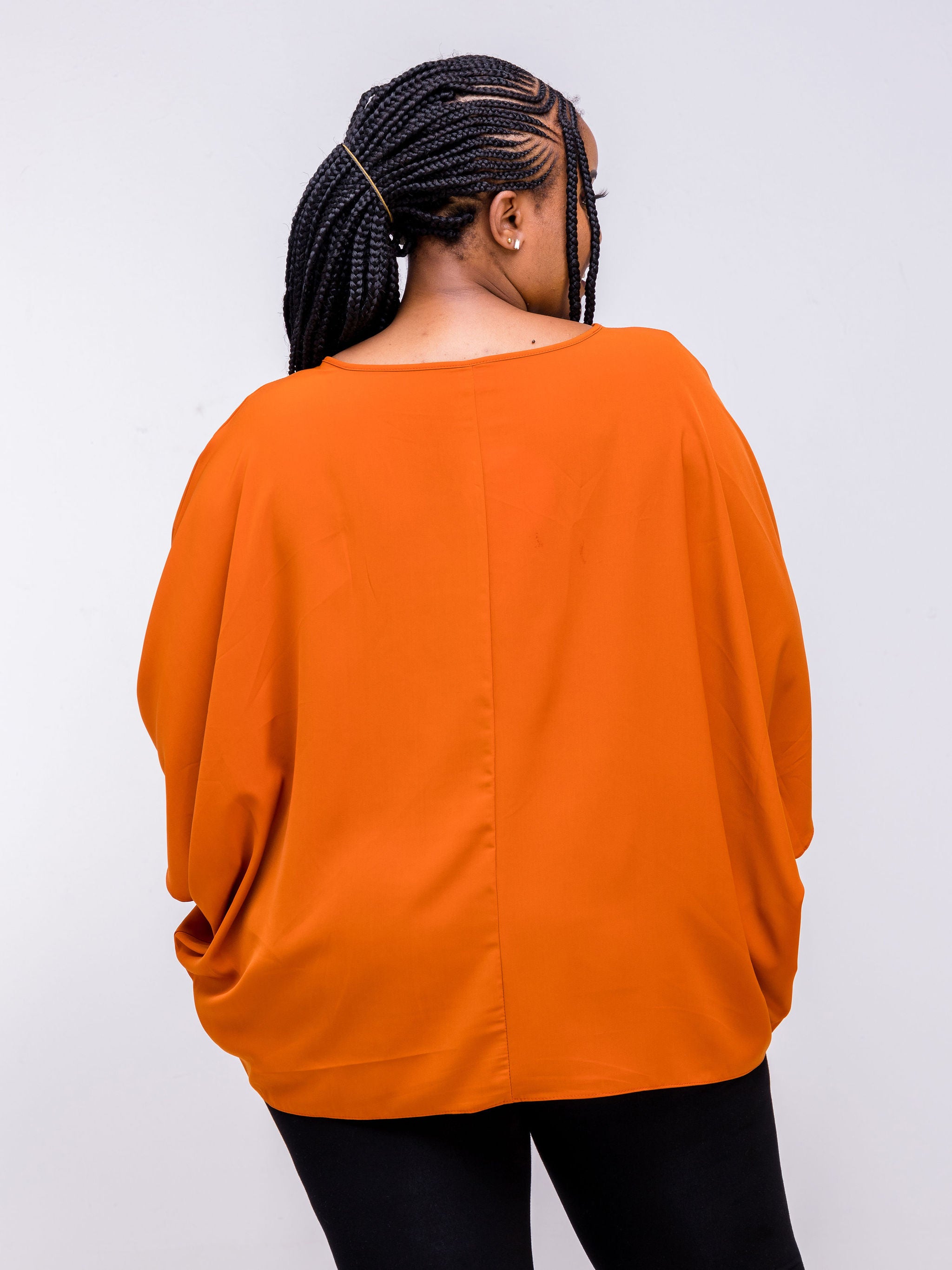 Vivo Zola Dolman Loose Top - Orange