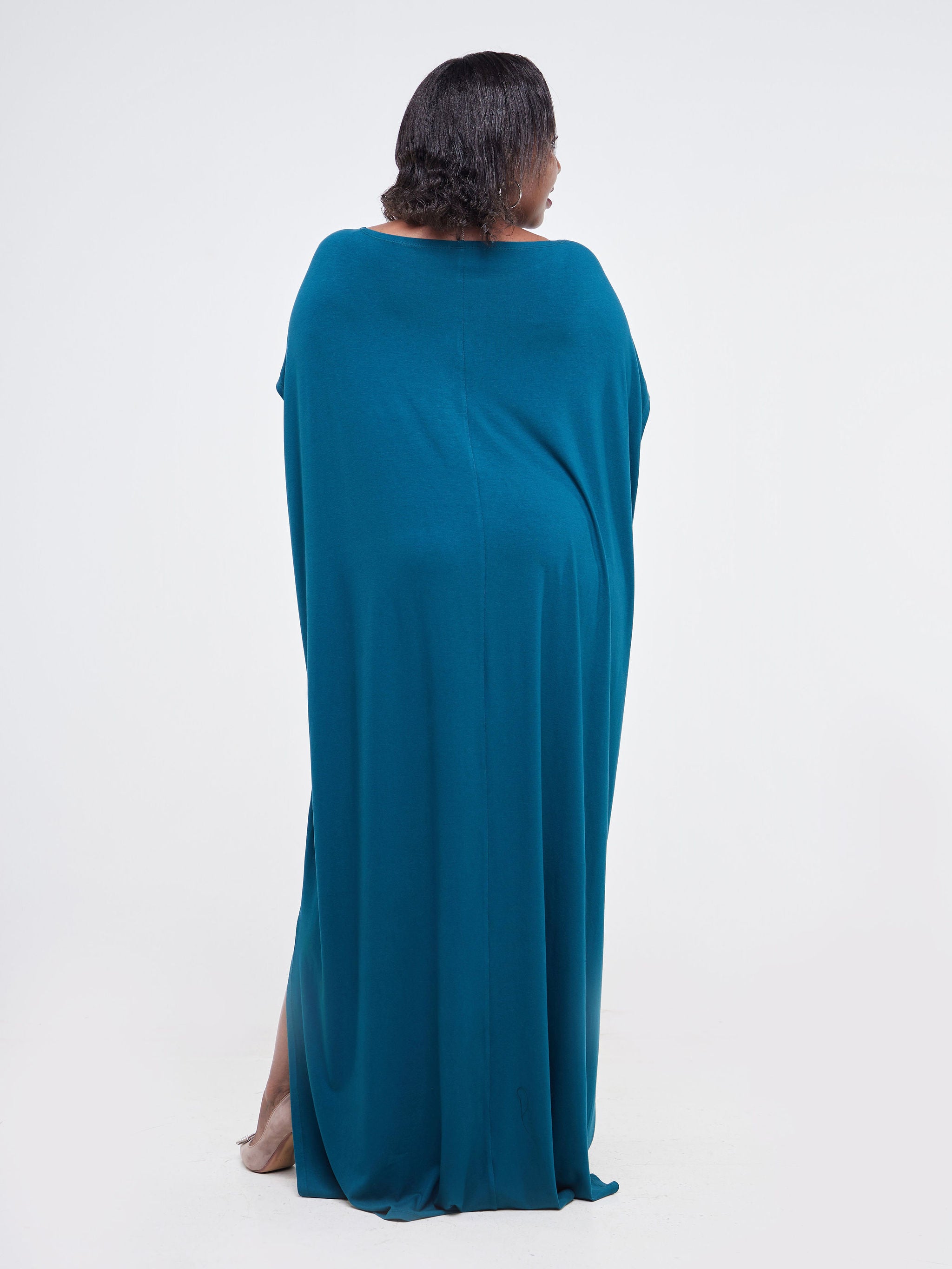 Vivo  Arusha Wide Drop Shoulder Maxi Dress - Teal