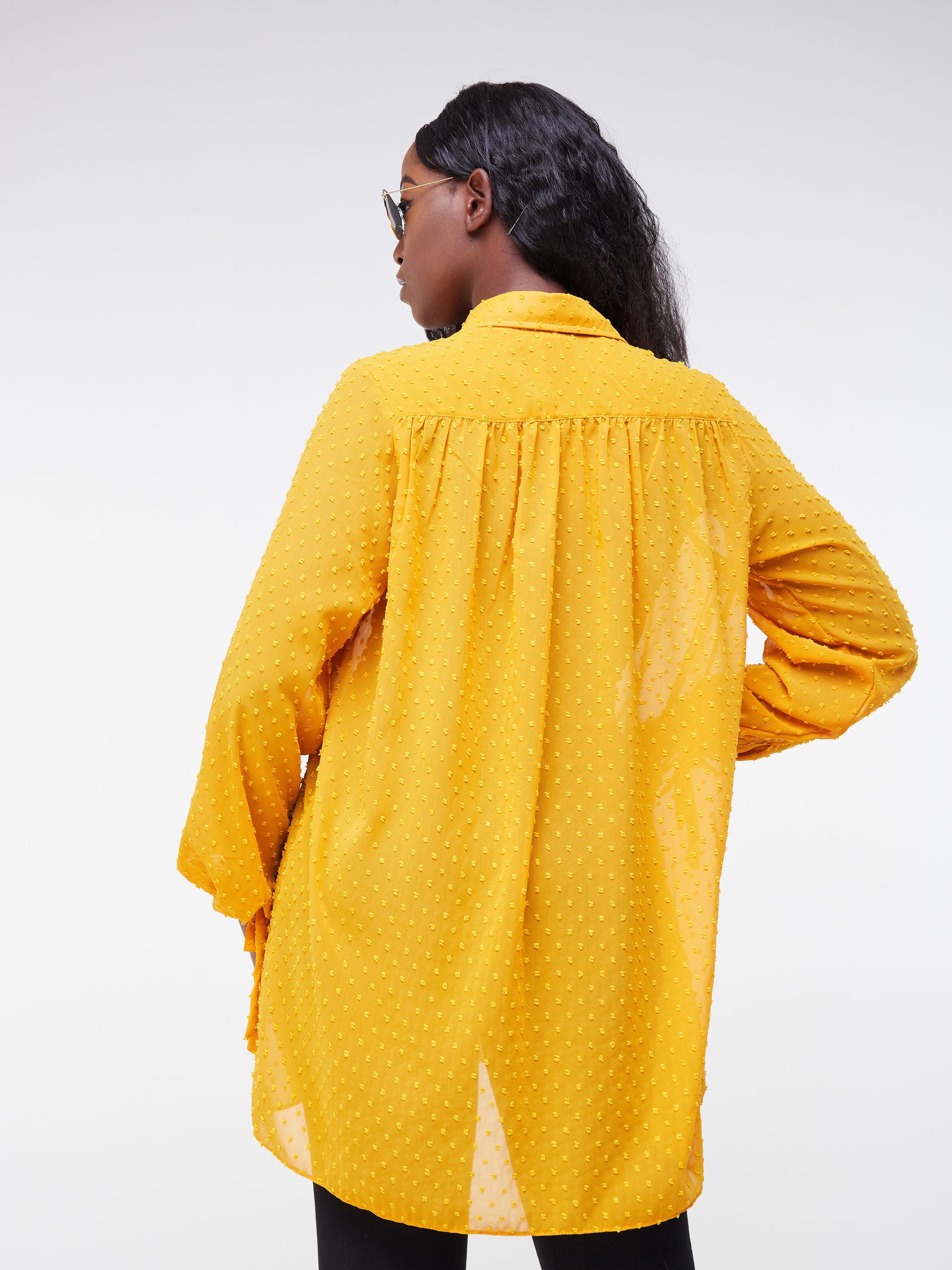 Vivo Malindi Long Sleeved Tunic Shirt - Mustard