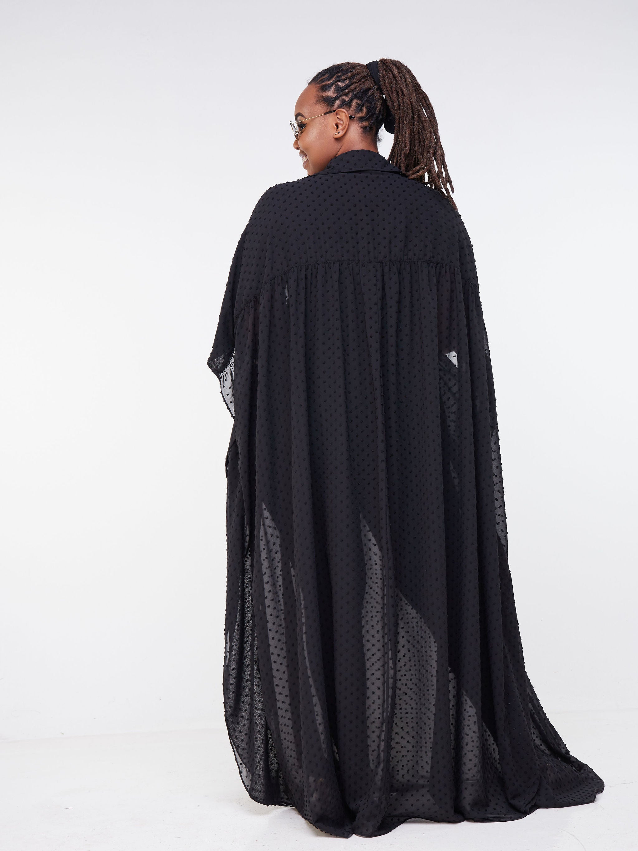 Vivo Malindi Shirt Maxi Coverup - Black