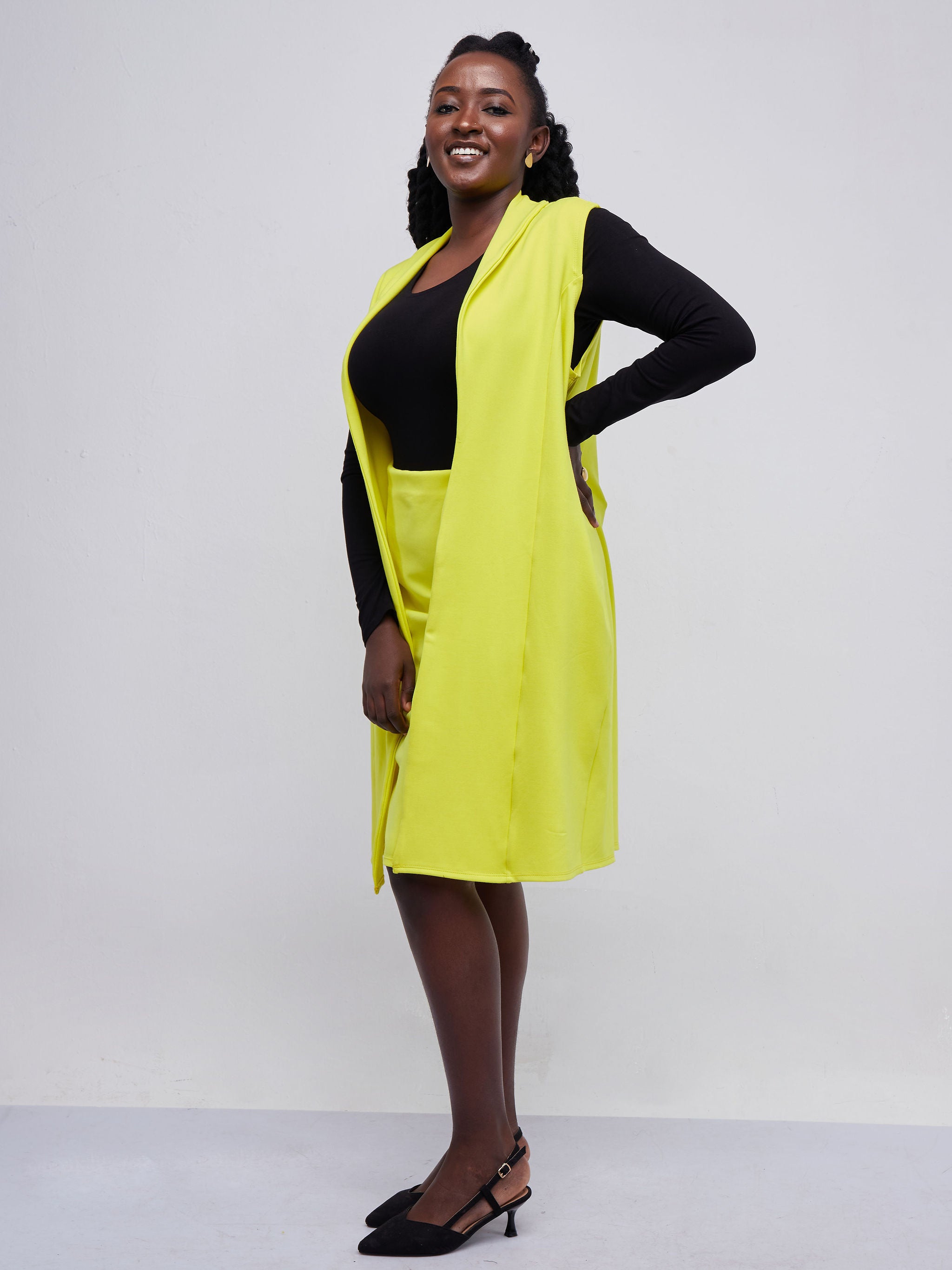 Vivo Basic Waridi Pencil Skirt - Yellow