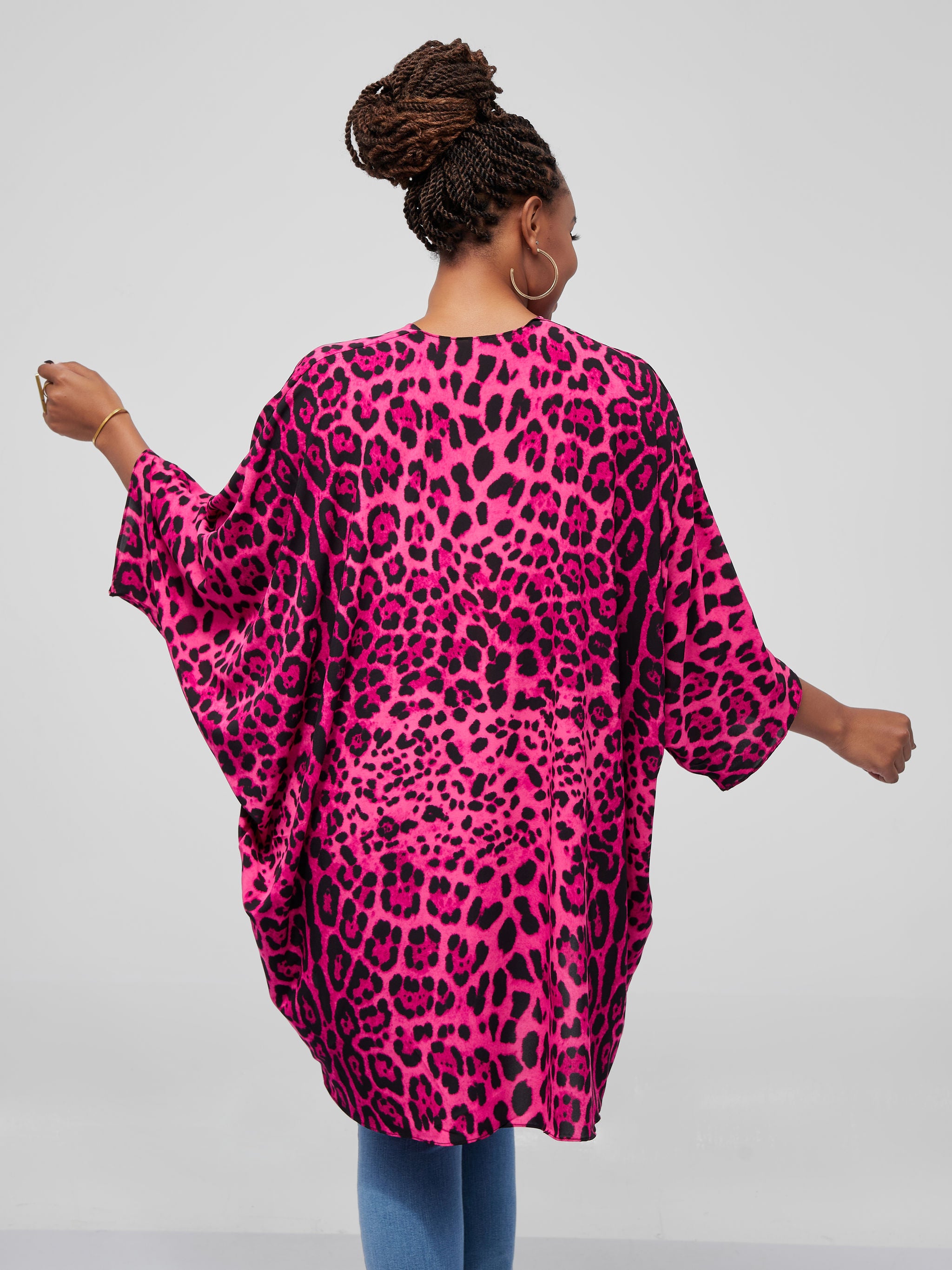 Safari Maisha Butterfly Waterfall - Pink Animal Print