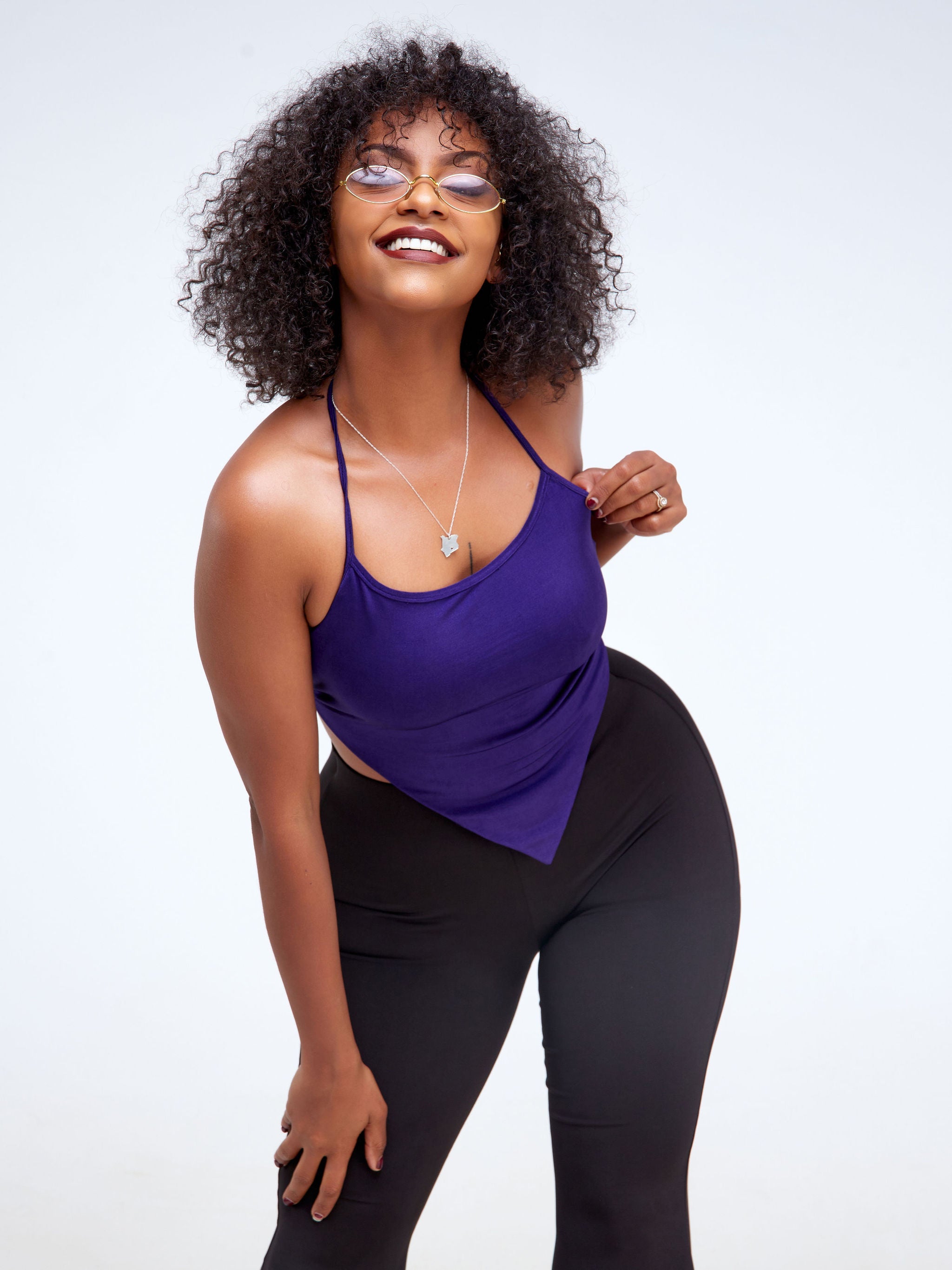 Zoya Party Crop Top - Purple